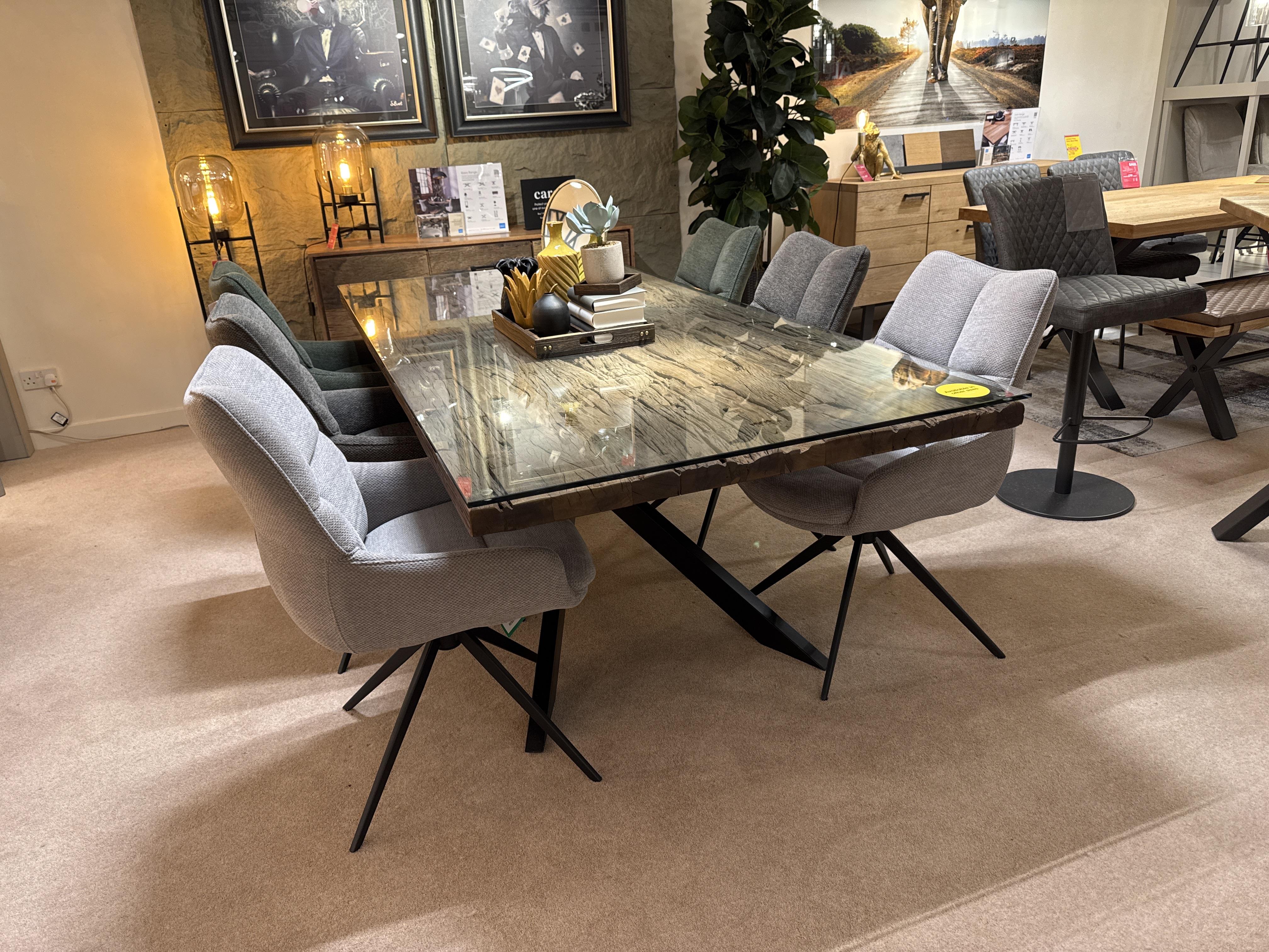 Kiara table 6 chairs and sideboard in  on Furniture Village