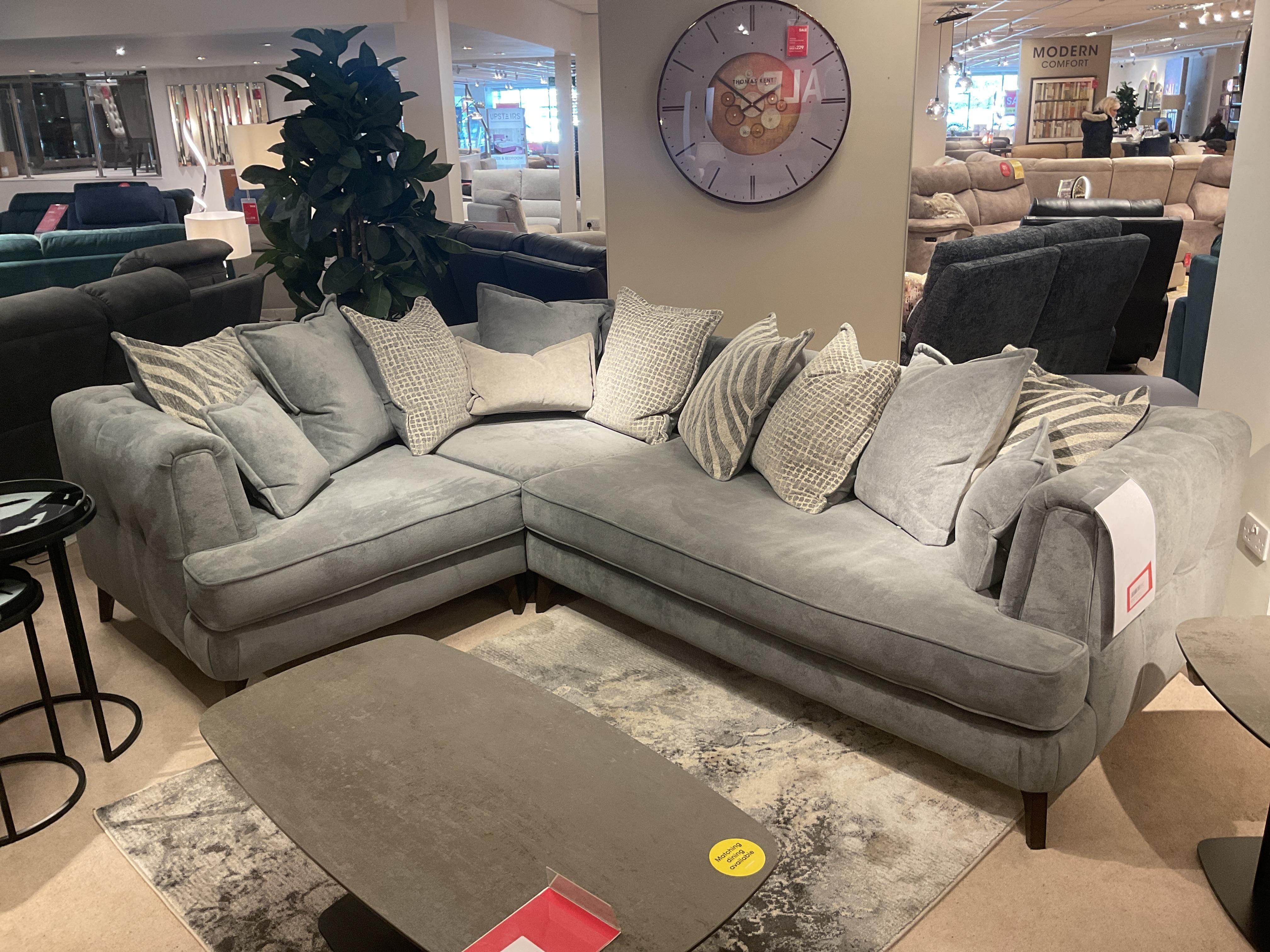 Farrah LHF Glam Sofa in  on Furniture Village