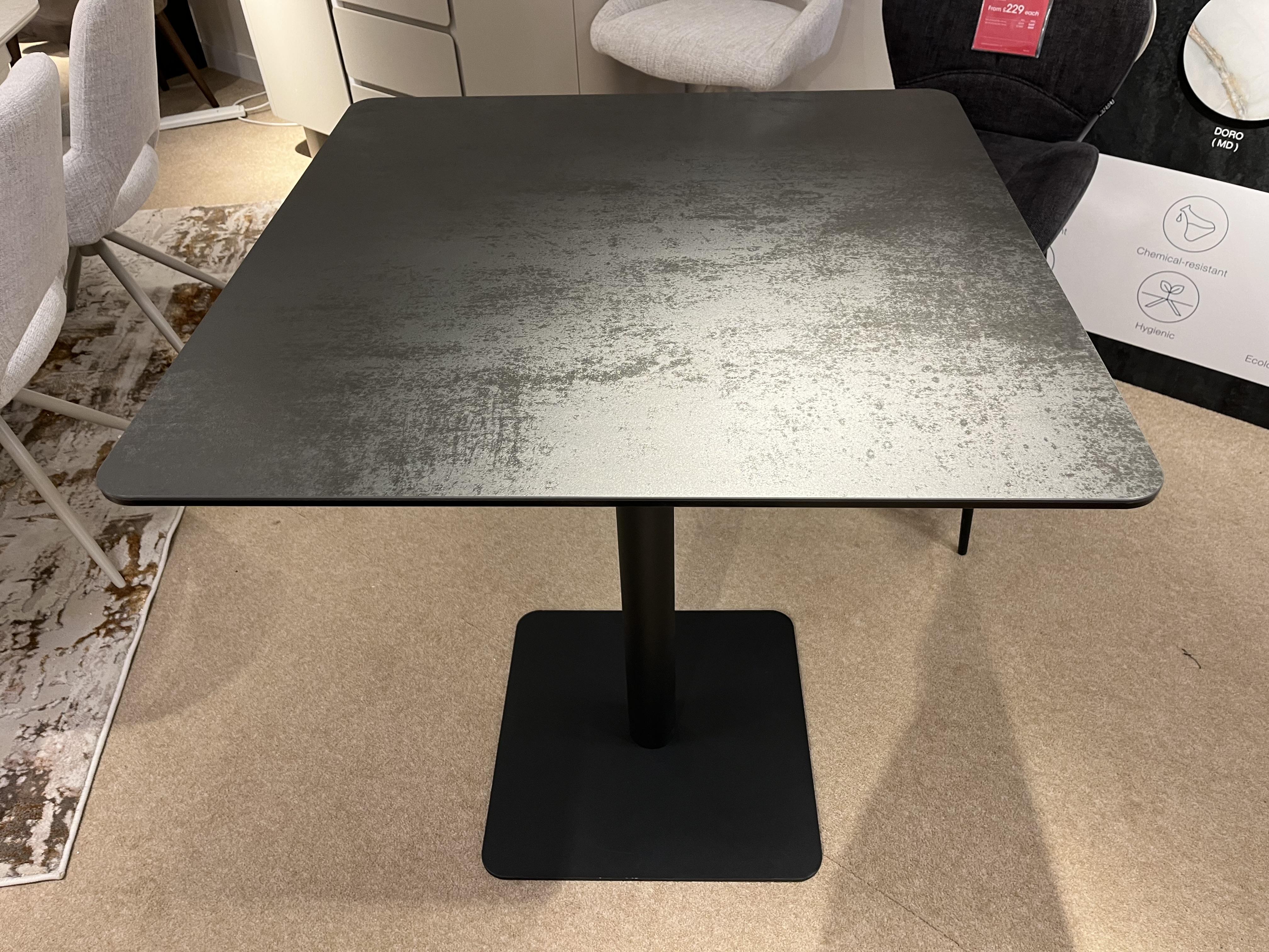 Pique square bar table in  on Furniture Village