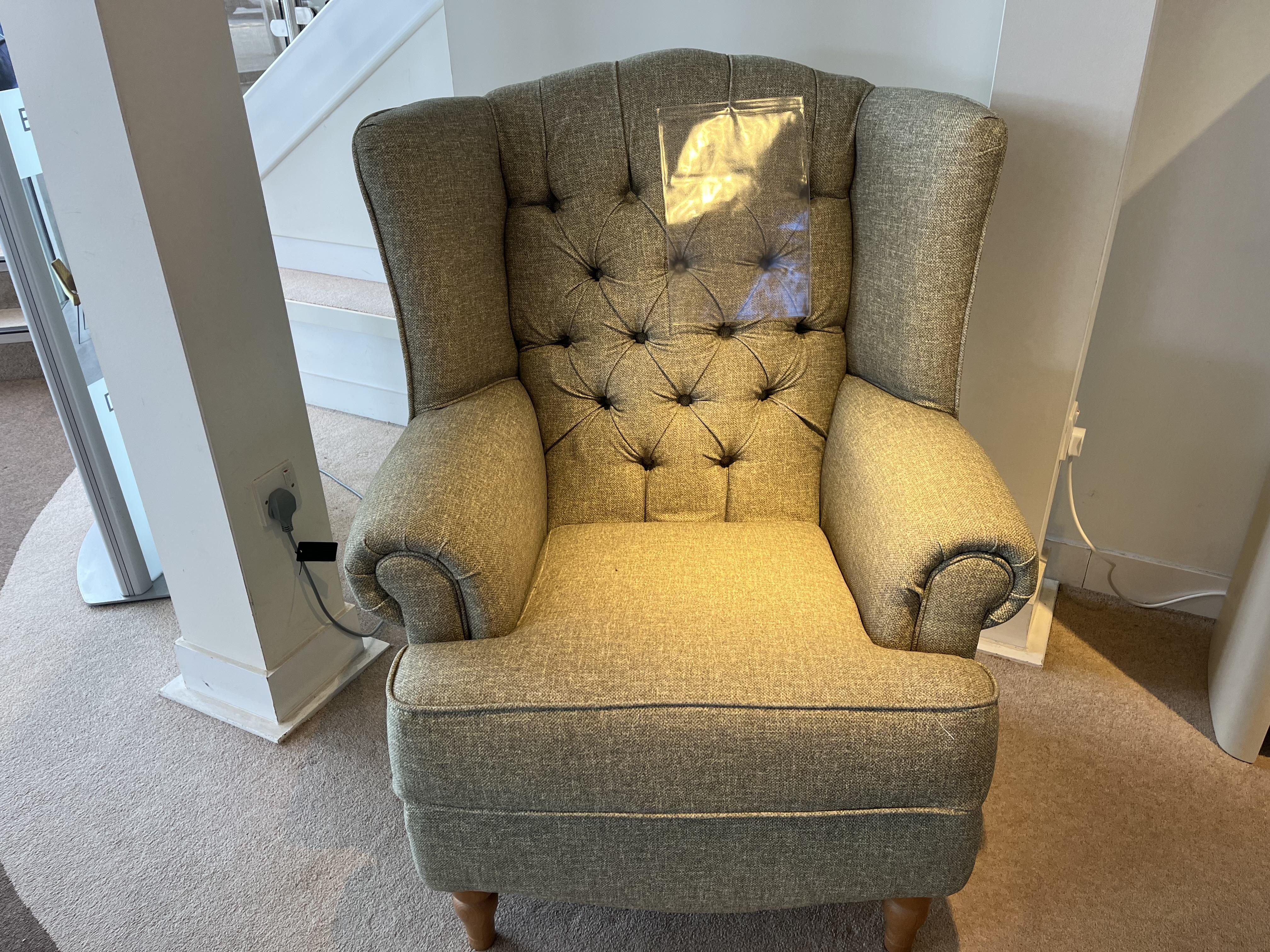 Poppy wing chair in  on Furniture Village