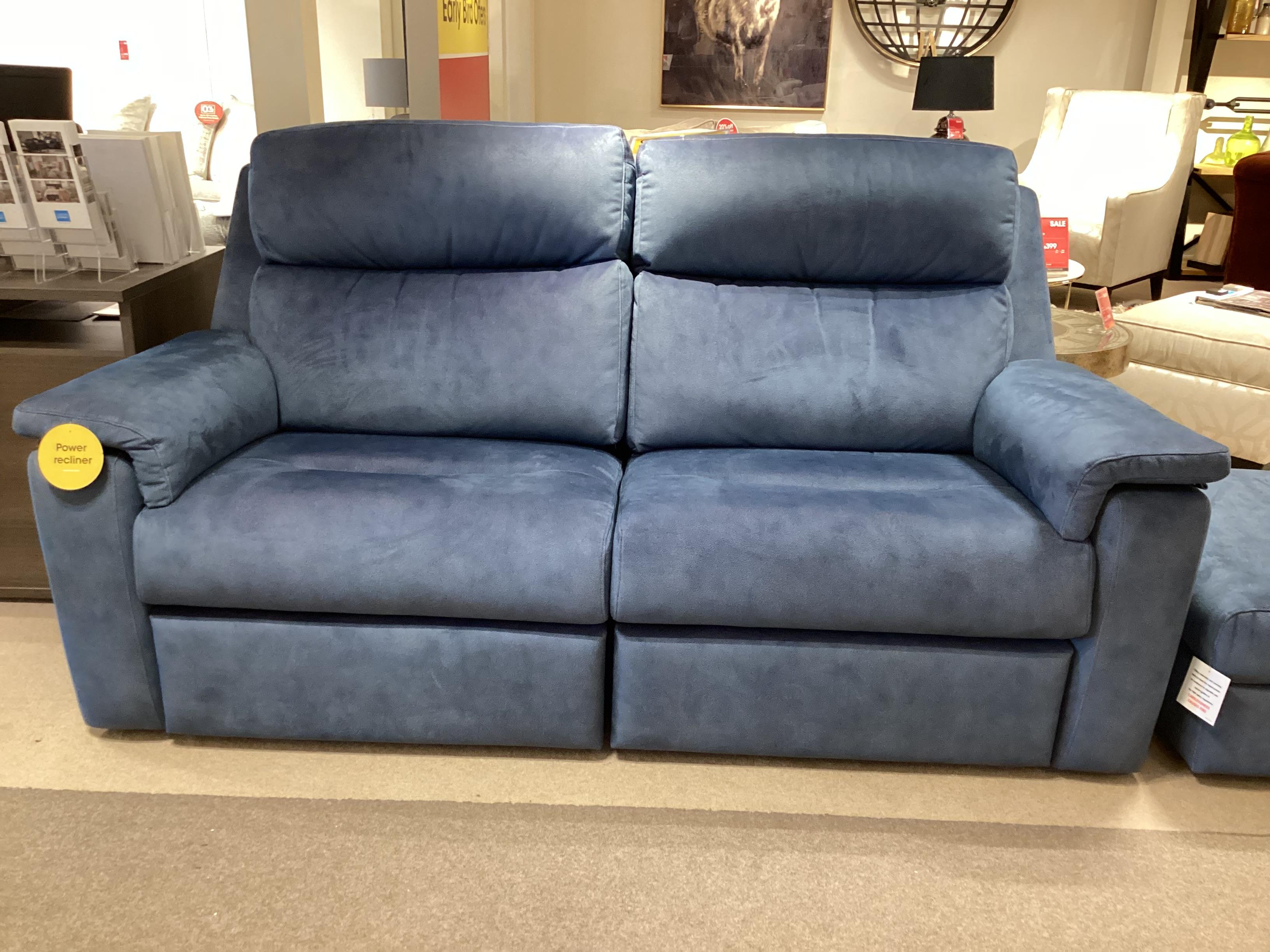 Thornbury 3 Seater Power Recliner and Storage stool in  on Furniture Village
