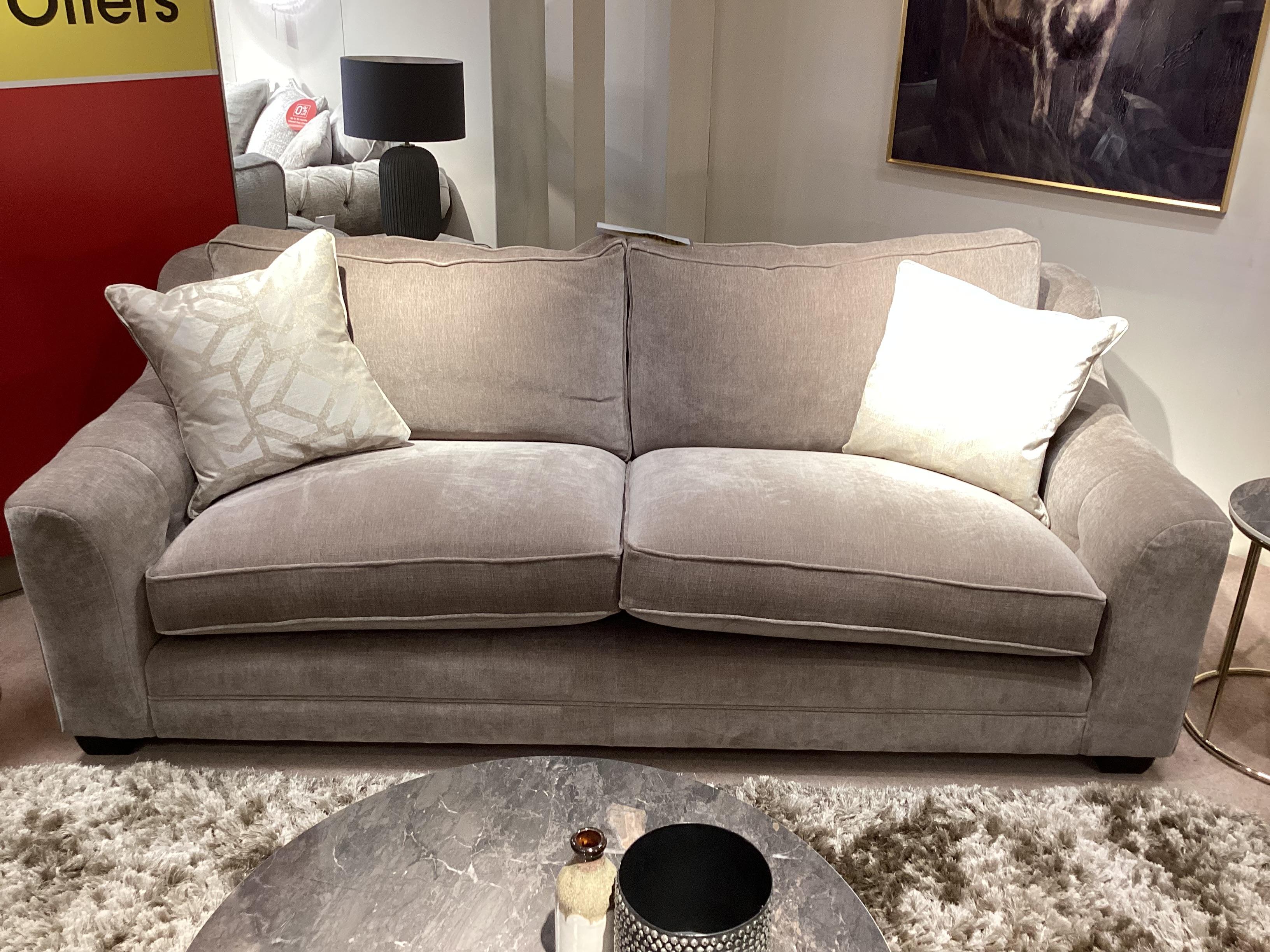 Regency 3 Seater Sofa, Wing Chair and Storage Stool in  on Furniture Village