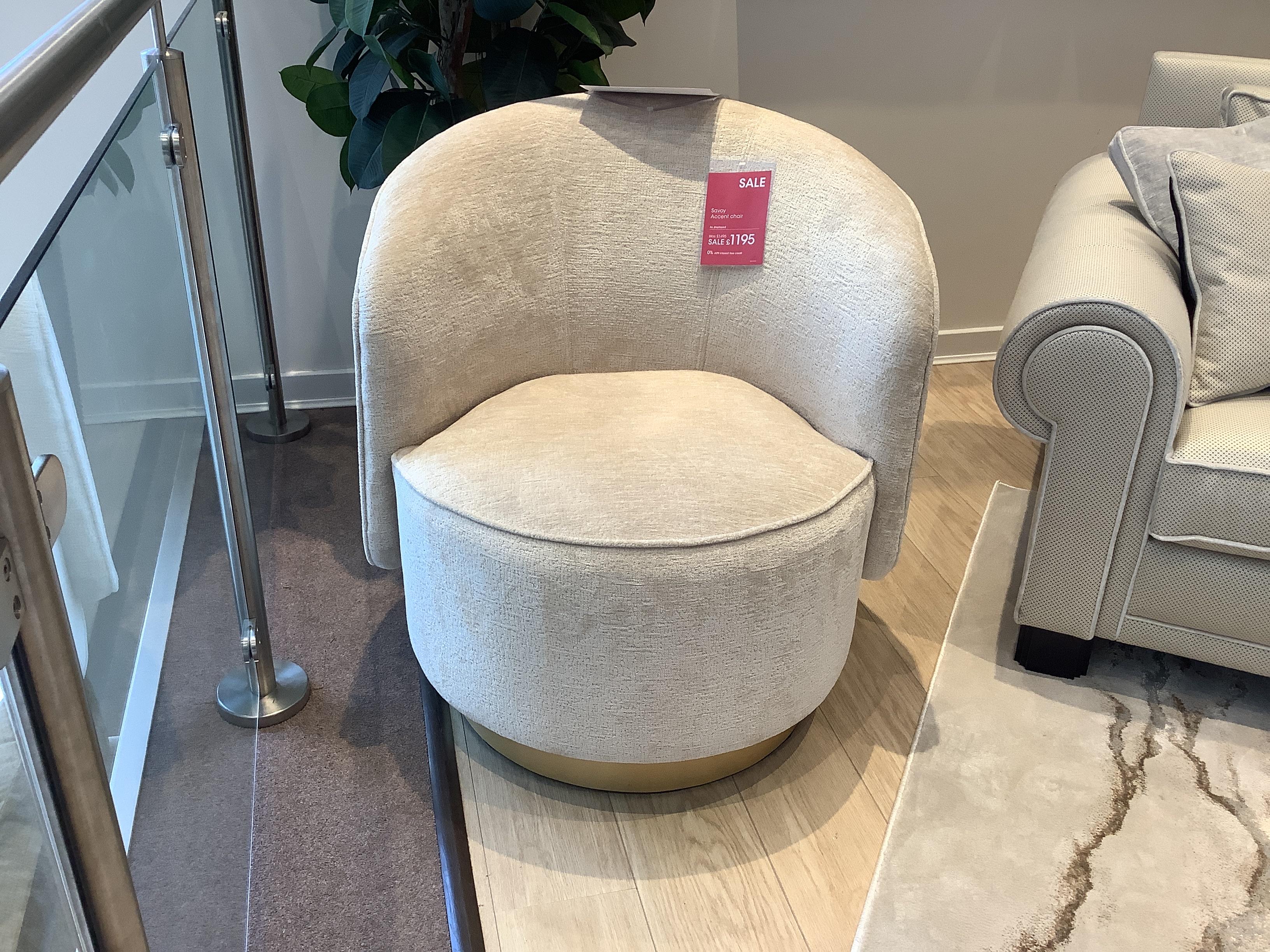SAVOY ACCENT CHAIR in  on Furniture Village