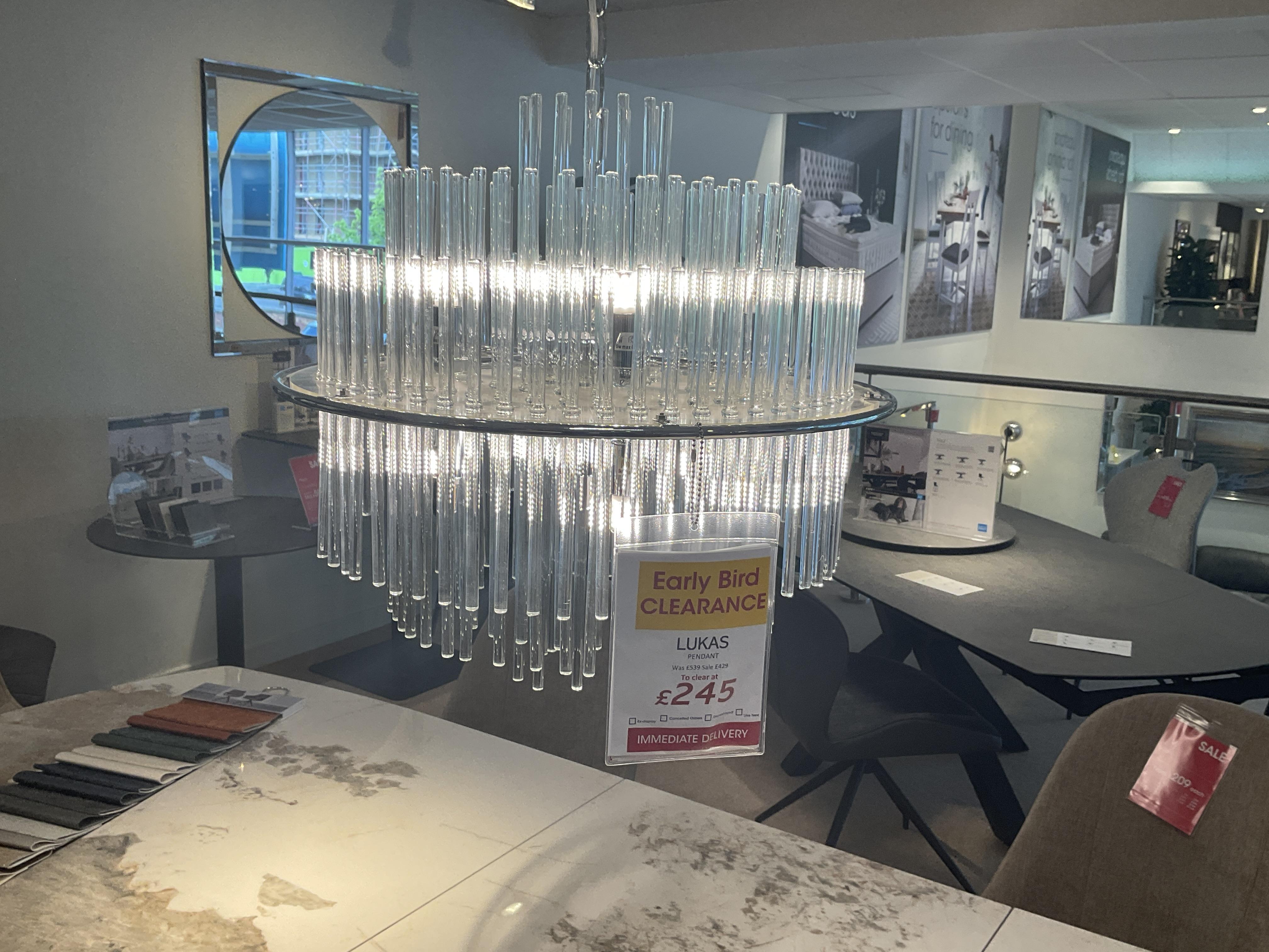 LUKAS PENDANT in  on Furniture Village