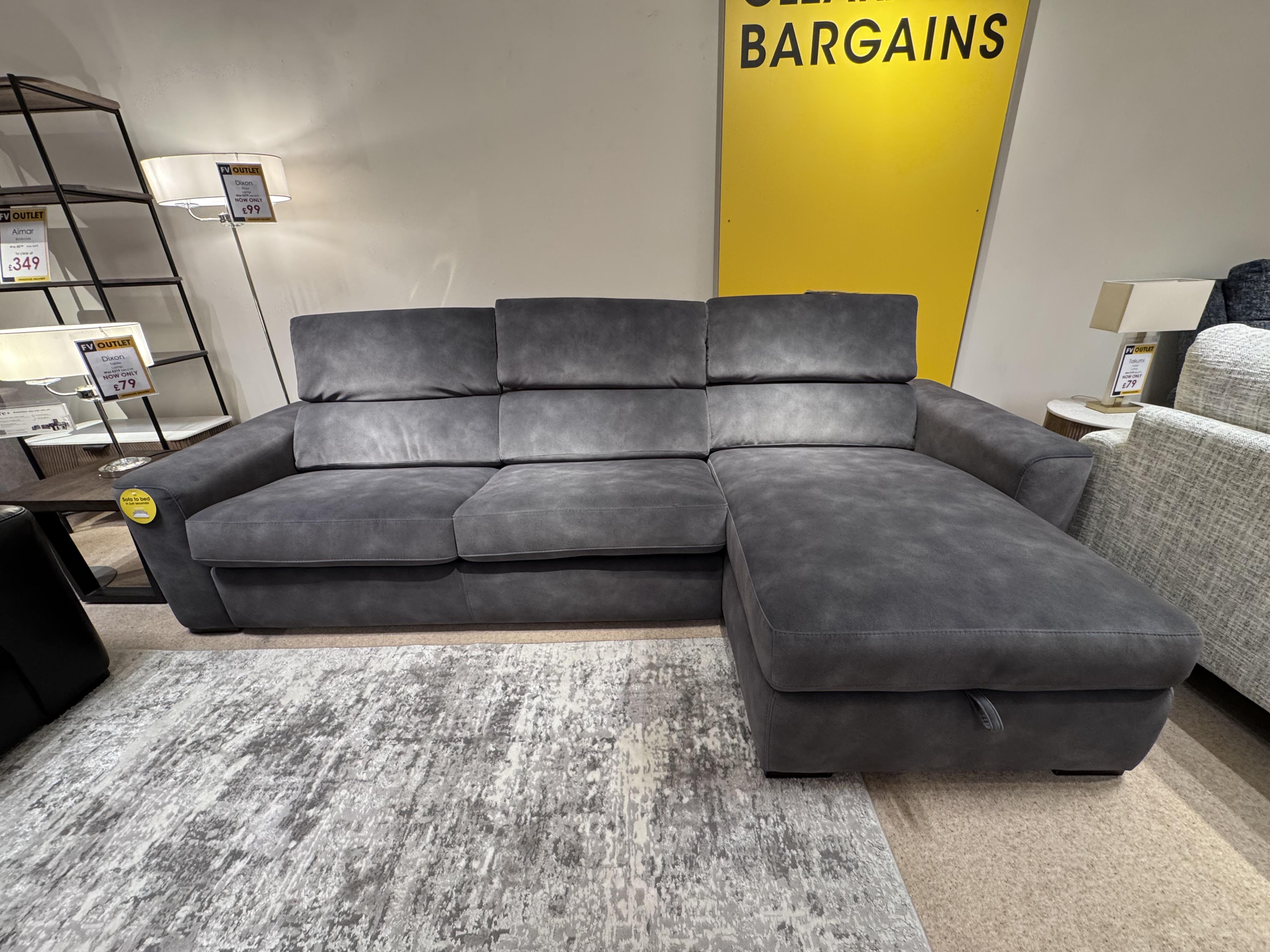 Infinity RHF Chaise Sofa Bed & Snuggler in  on Furniture Village