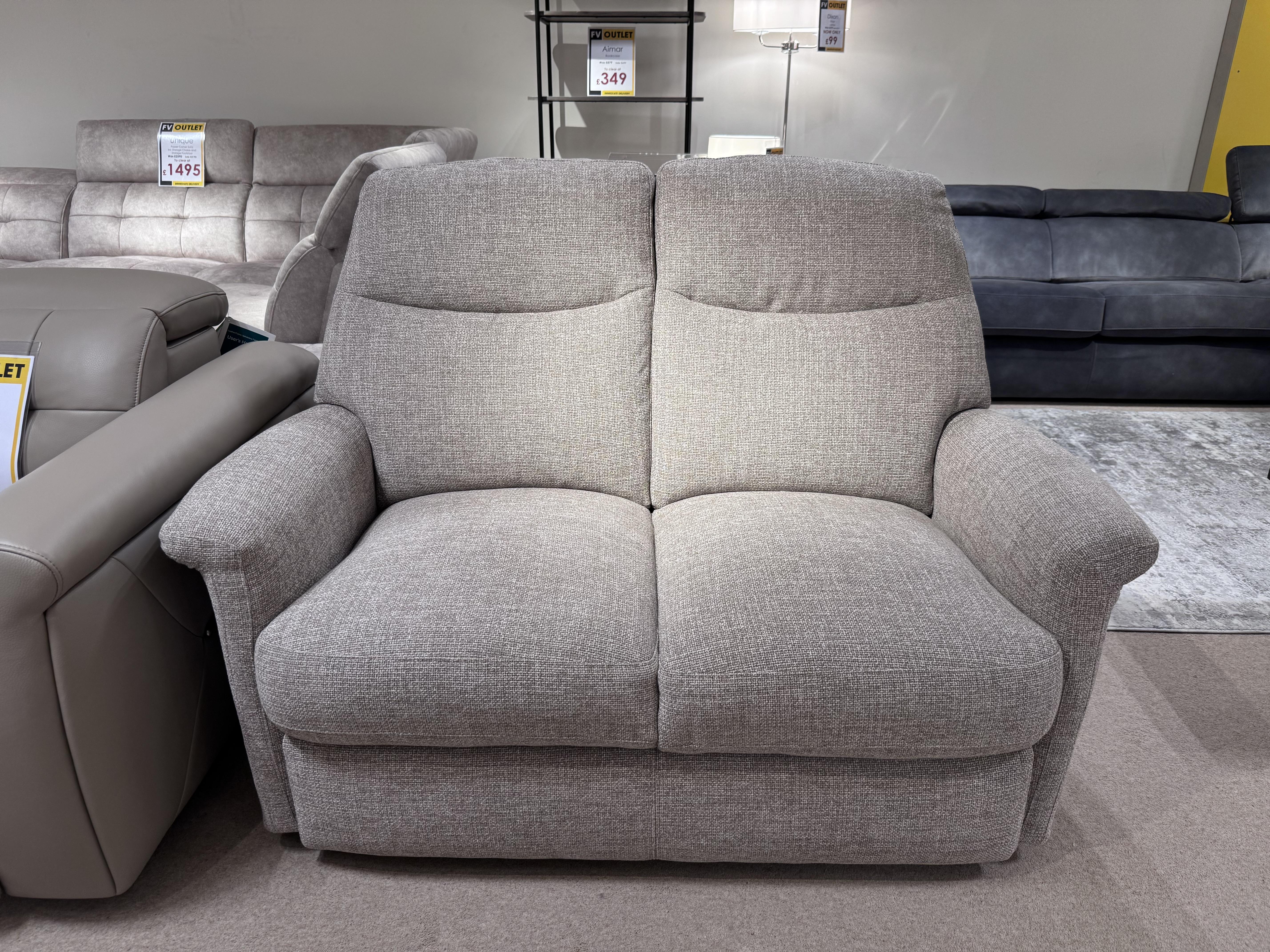 Lille Fabric 2-Seater Static Sofa in  on Furniture Village