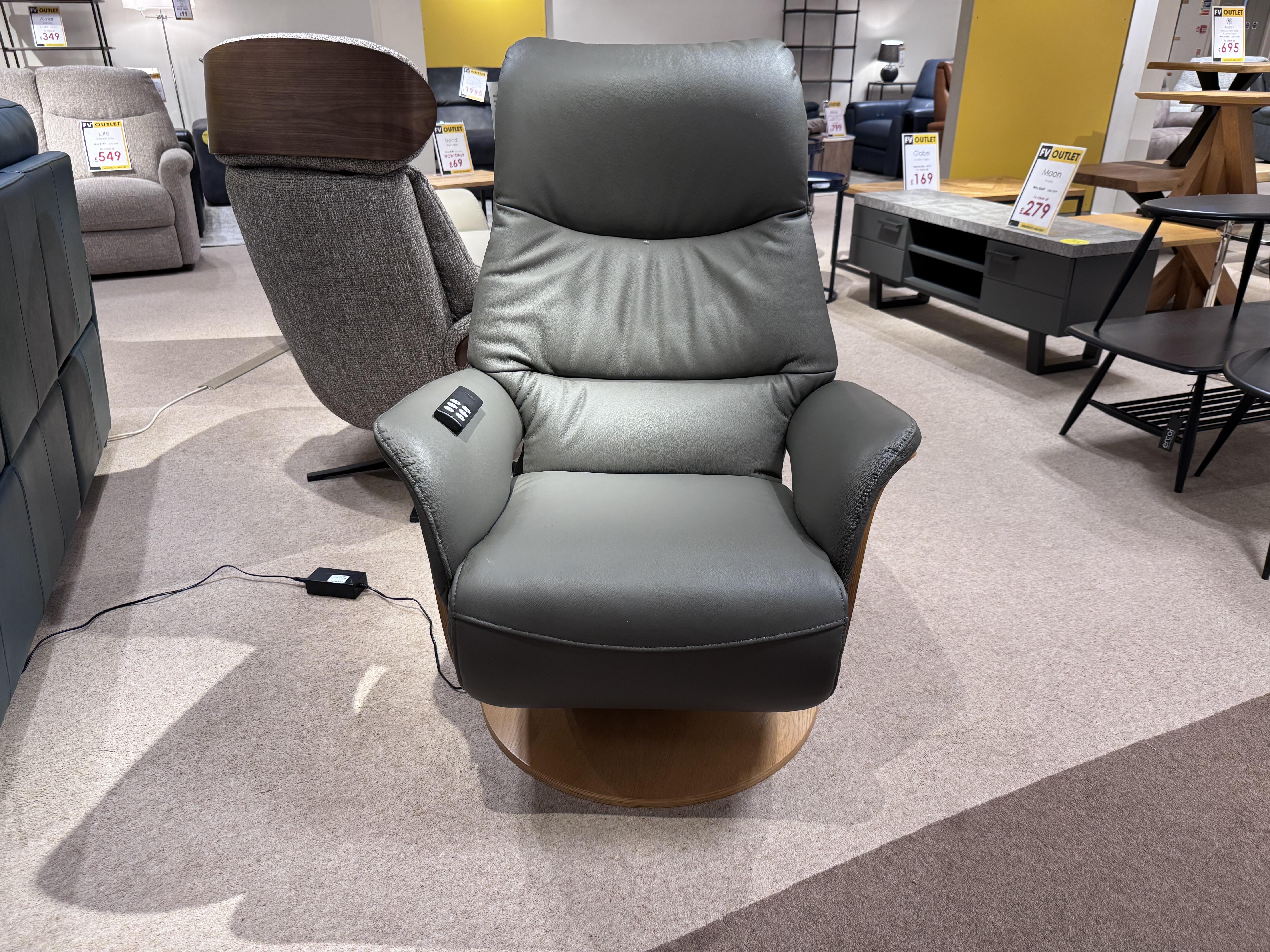 Olaf Swivel Recliner Power Chair in  on Furniture Village