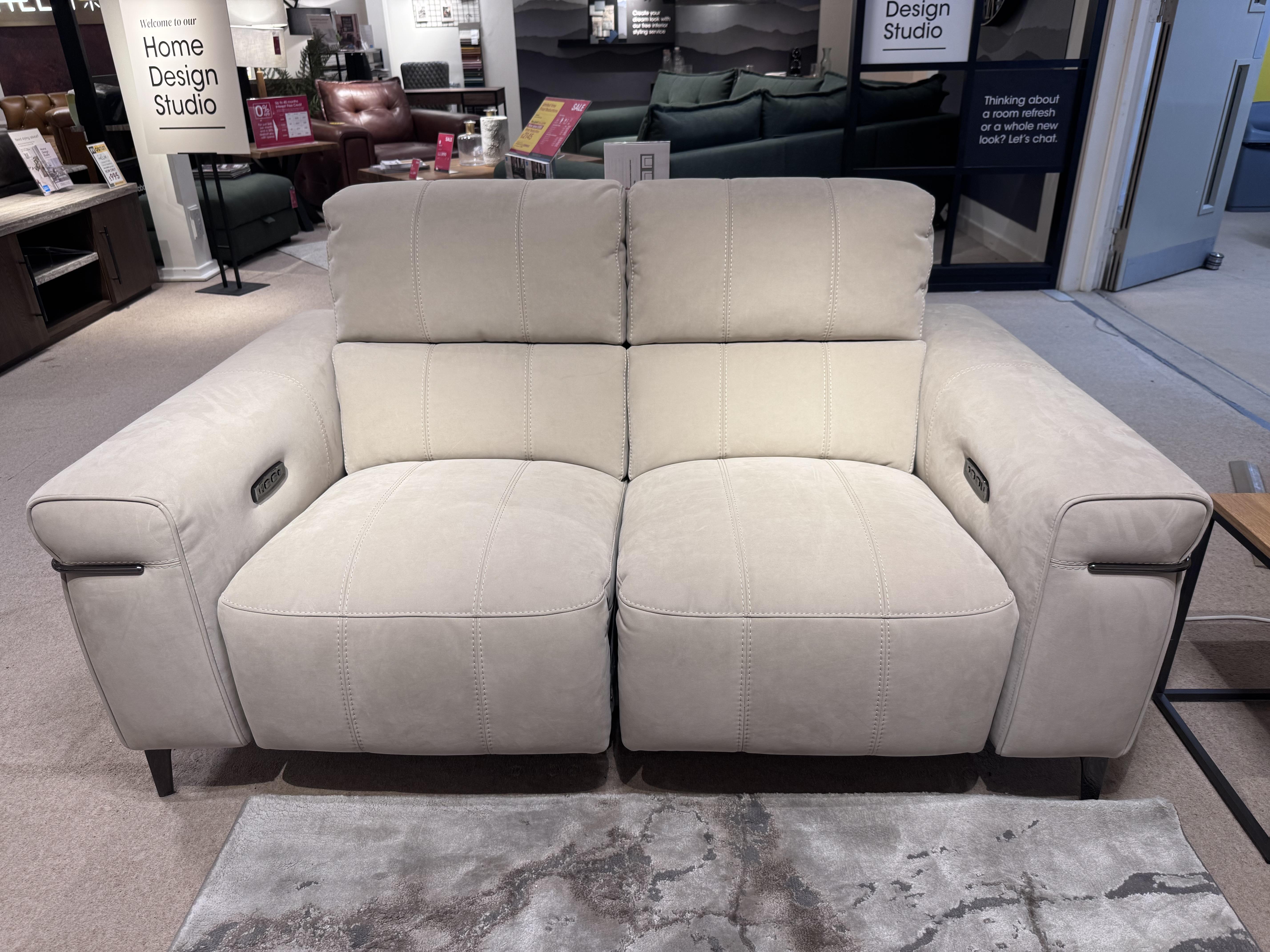 Homestage 2-Seater power Recliner with Power Headrest in  on Furniture Village