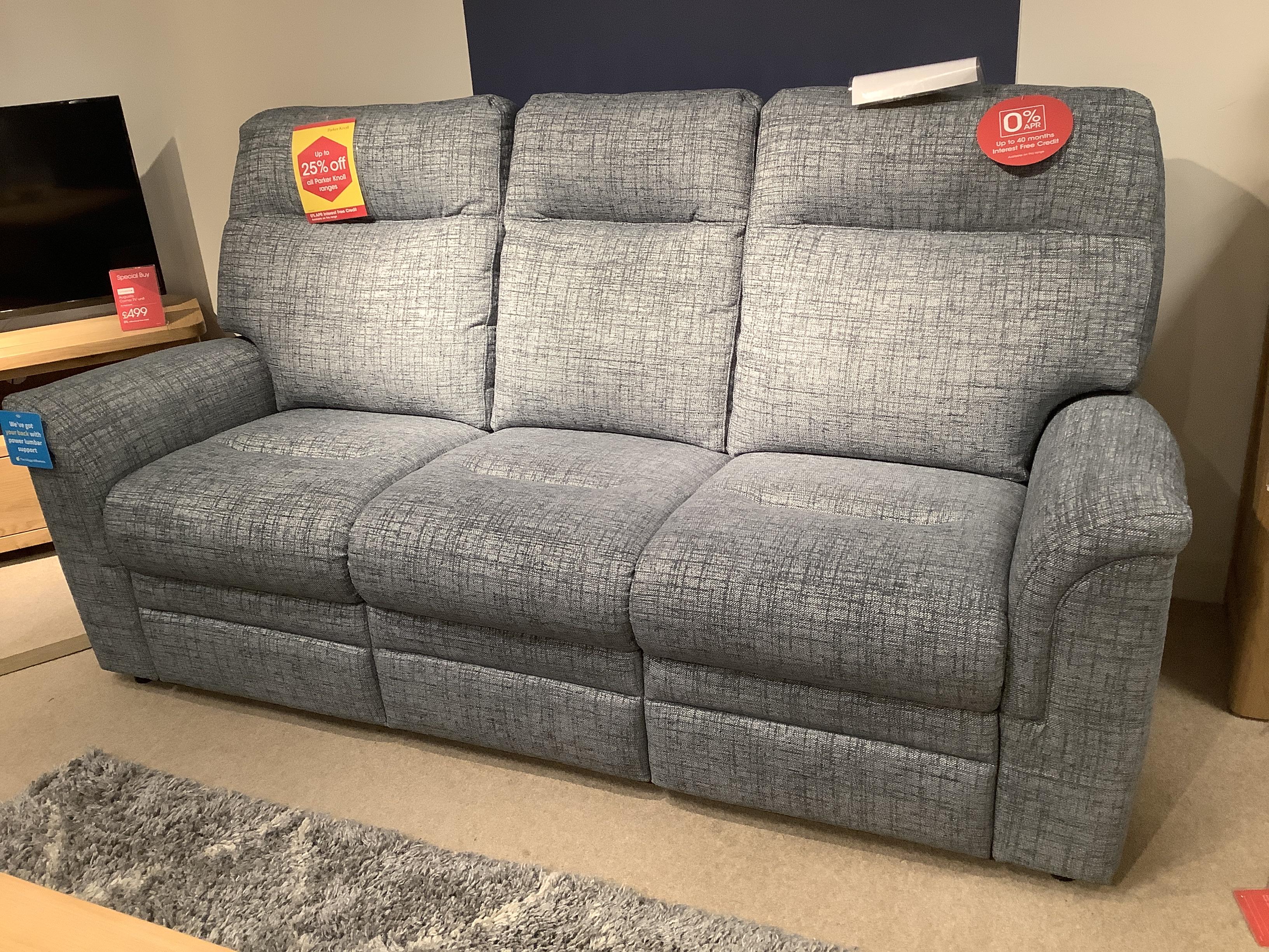 Hudson 3 Seater Sofa & Power Recliner Sofa in  on Furniture Village