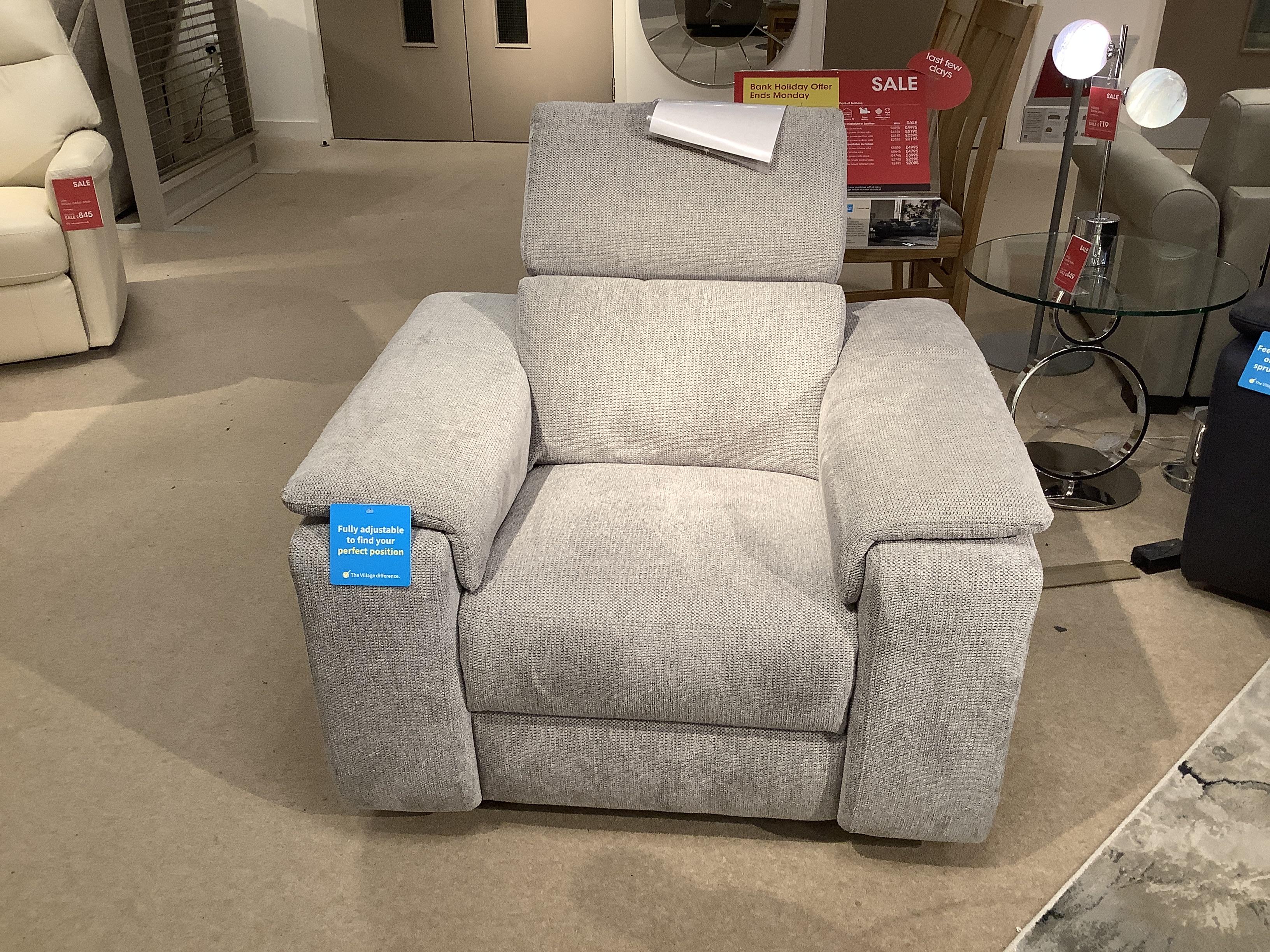 Davide Swivel Power Rocker Chair in  on Furniture Village