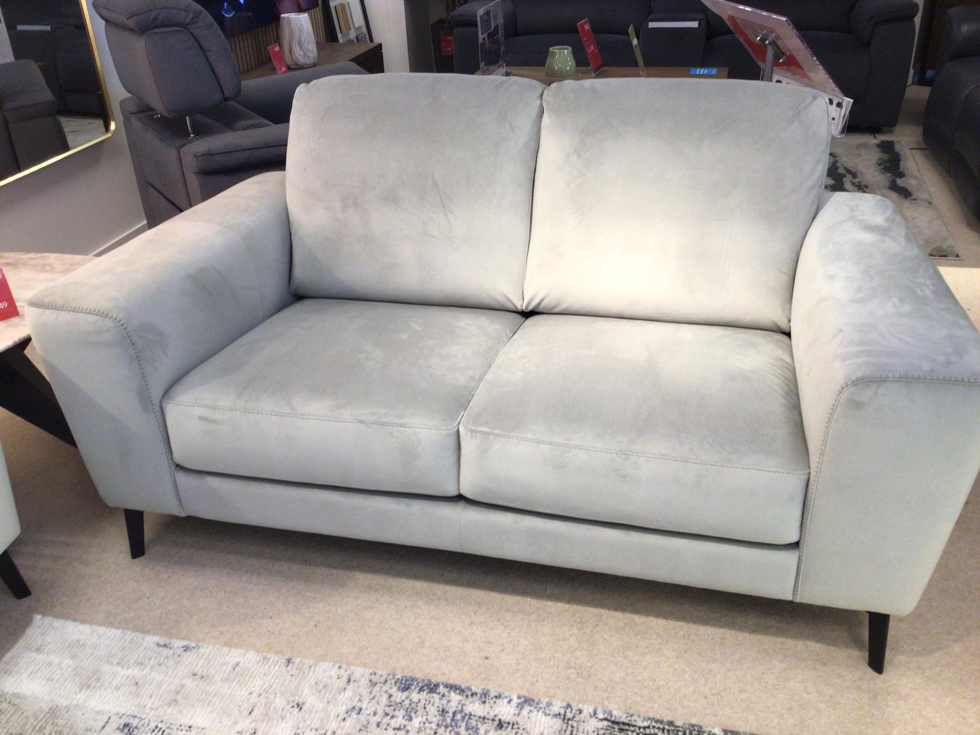 Bocelli Fabric 2 Seater and Stool in  on Furniture Village