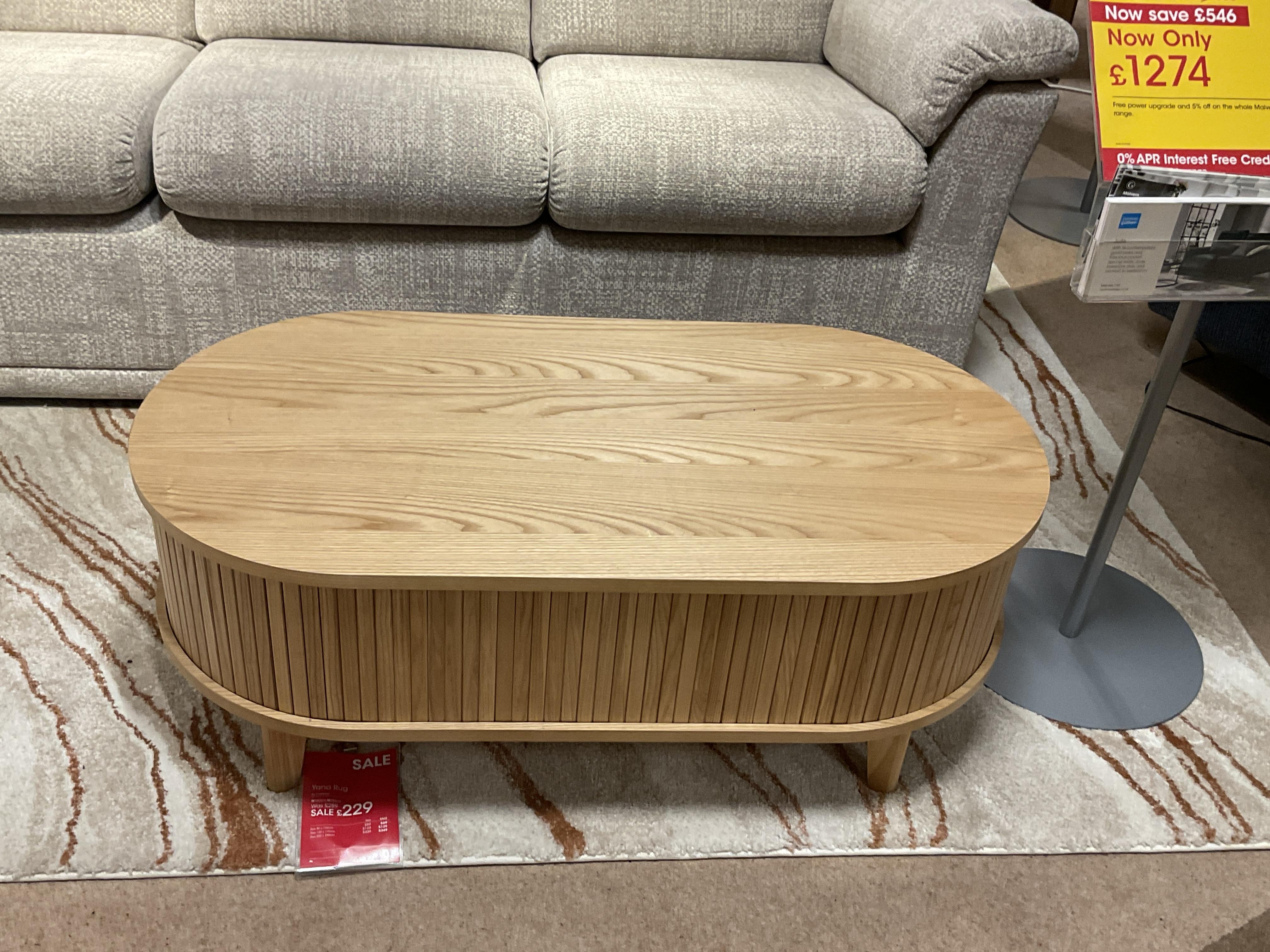 MIDO COFFEE TABLE AND LAMP TABLE in  on Furniture Village