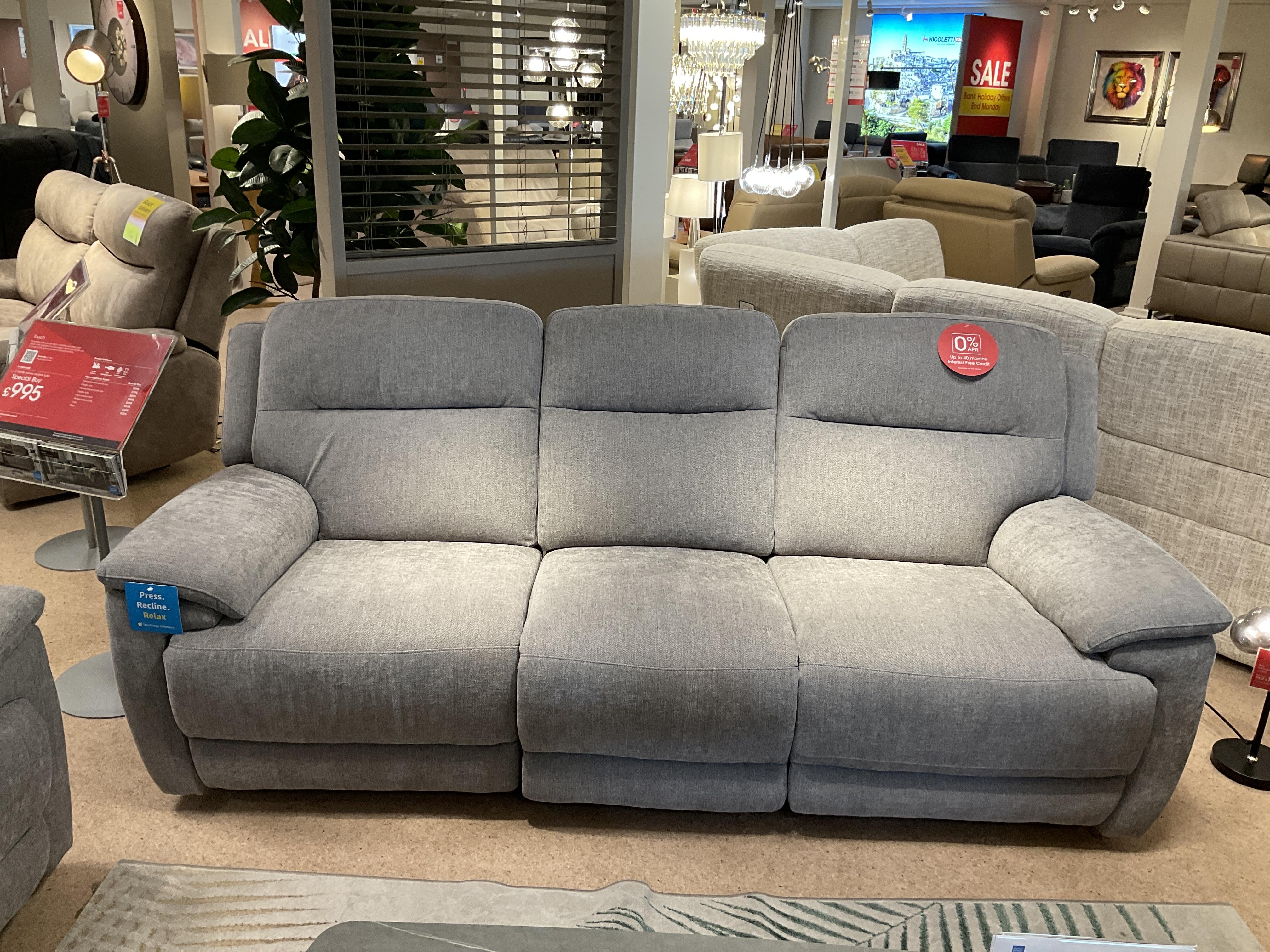 TOUCH 3 SEATER POWER POWER CHAIR in  on Furniture Village