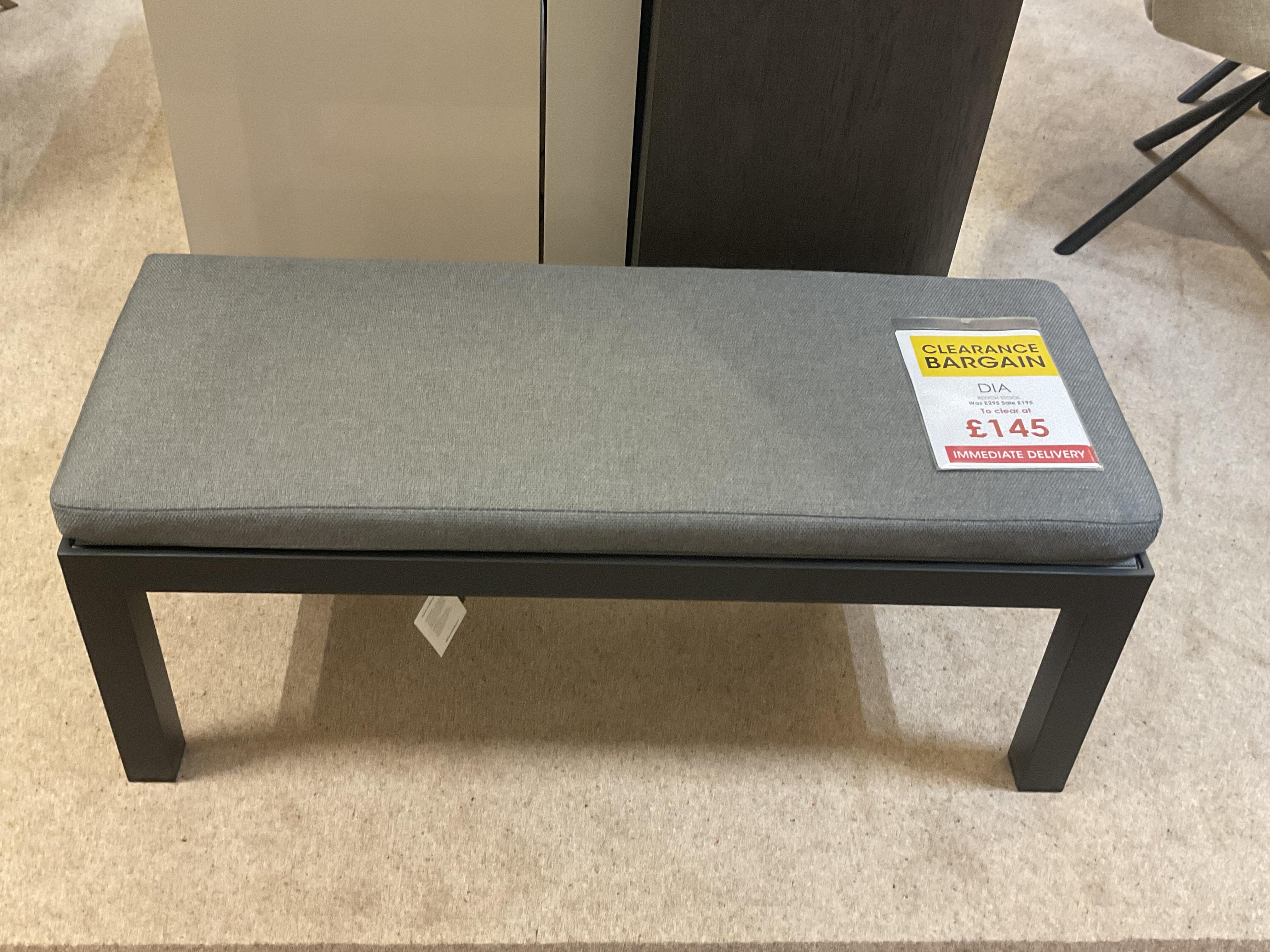 DIA BENCH STOOL in  on Furniture Village