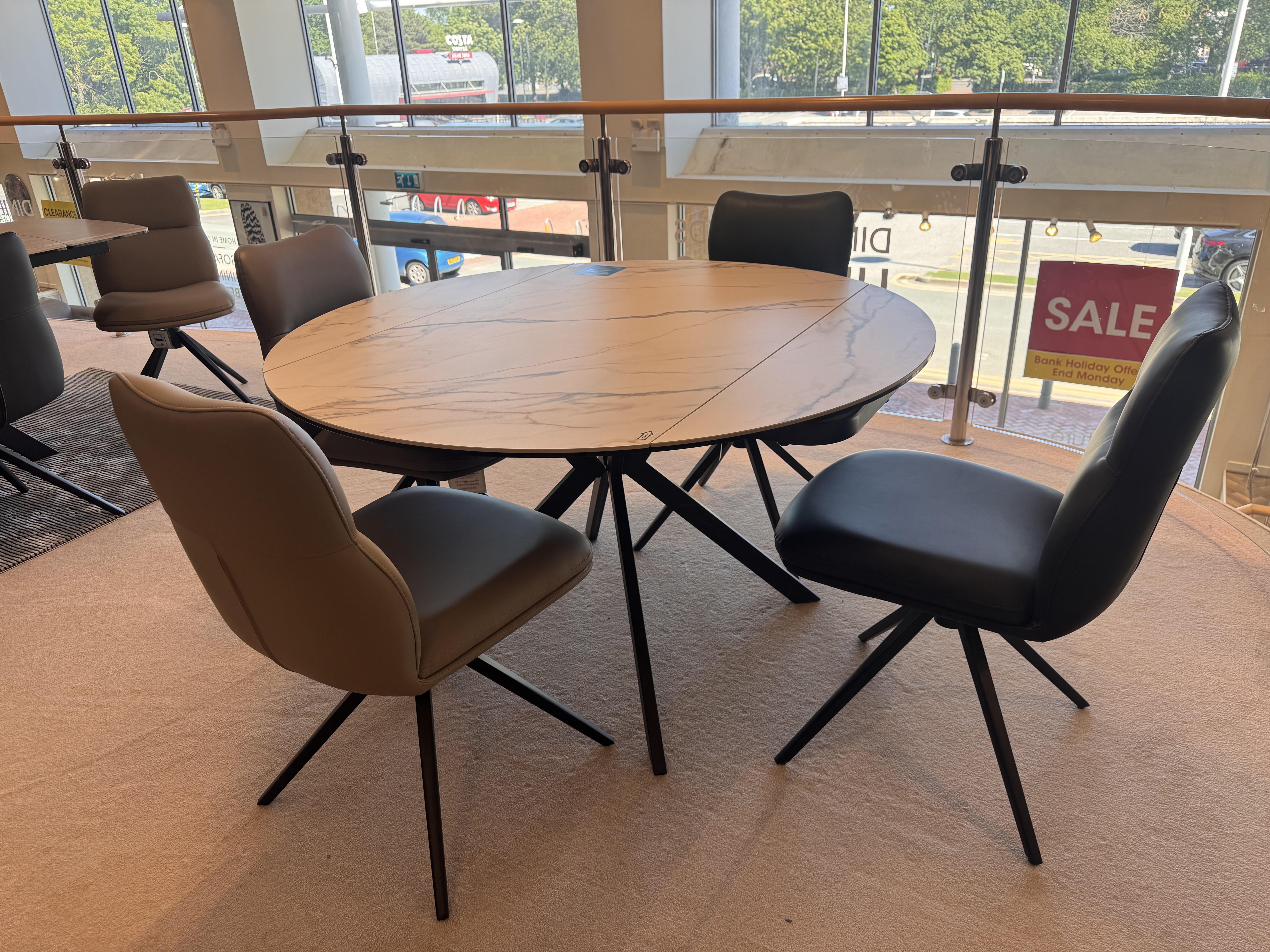 QUATTRO Dining Table + 4 Chairs in  on Furniture Village