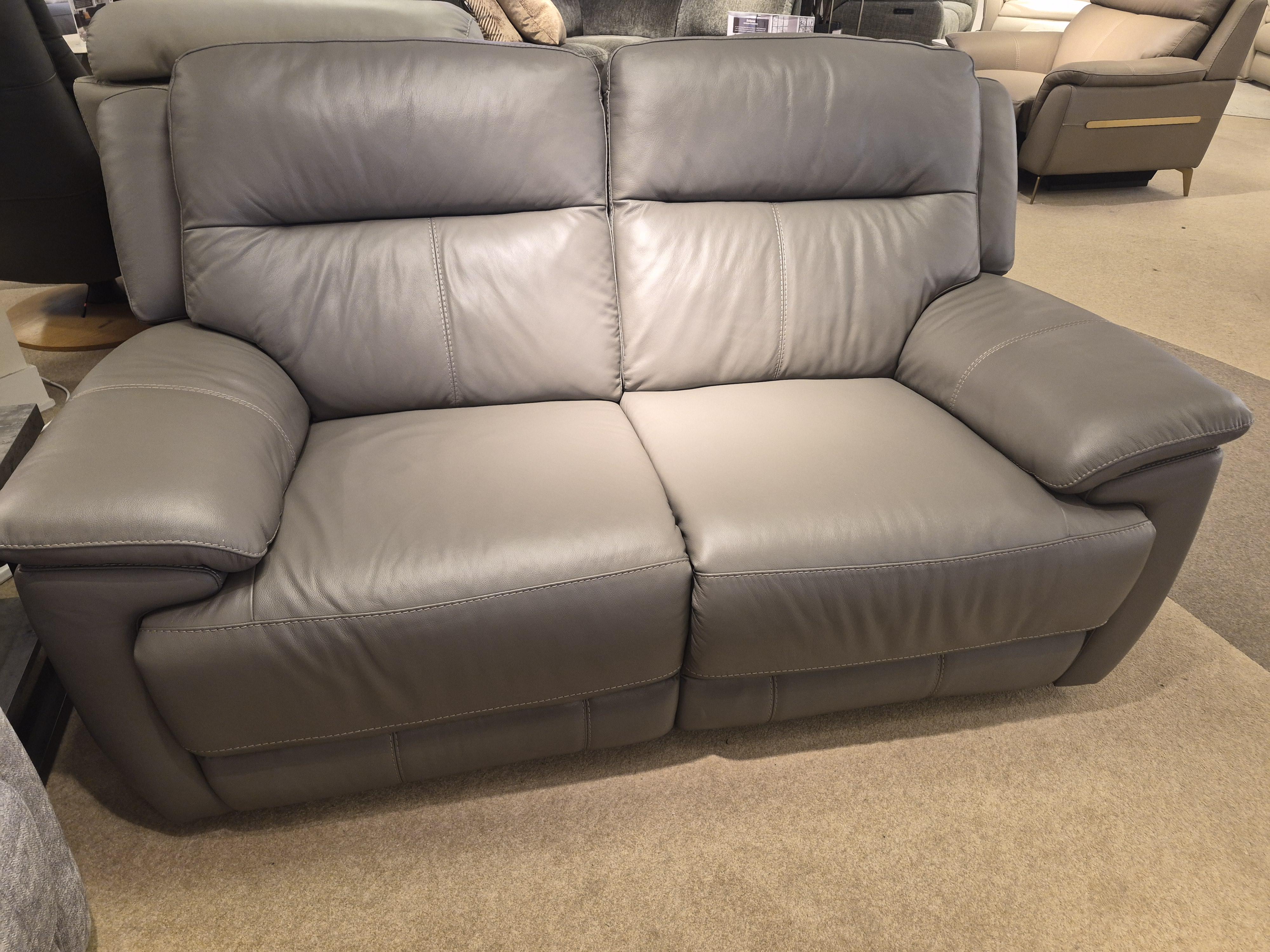 Touch 2Seater Power Recliner Sofa & Storage Stool in  on Furniture Village