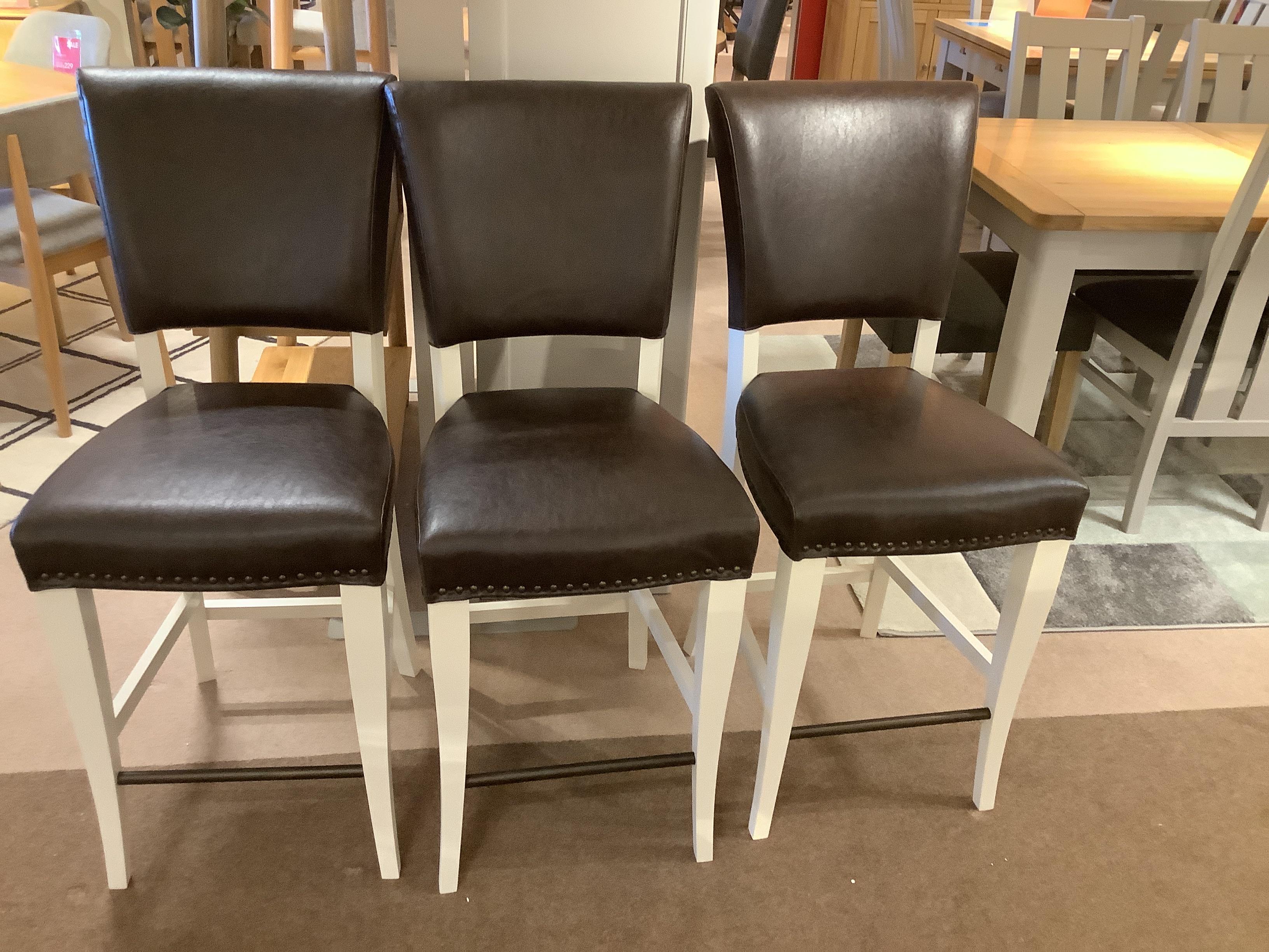 Set of 3 Pattern bar stools in  on Furniture Village