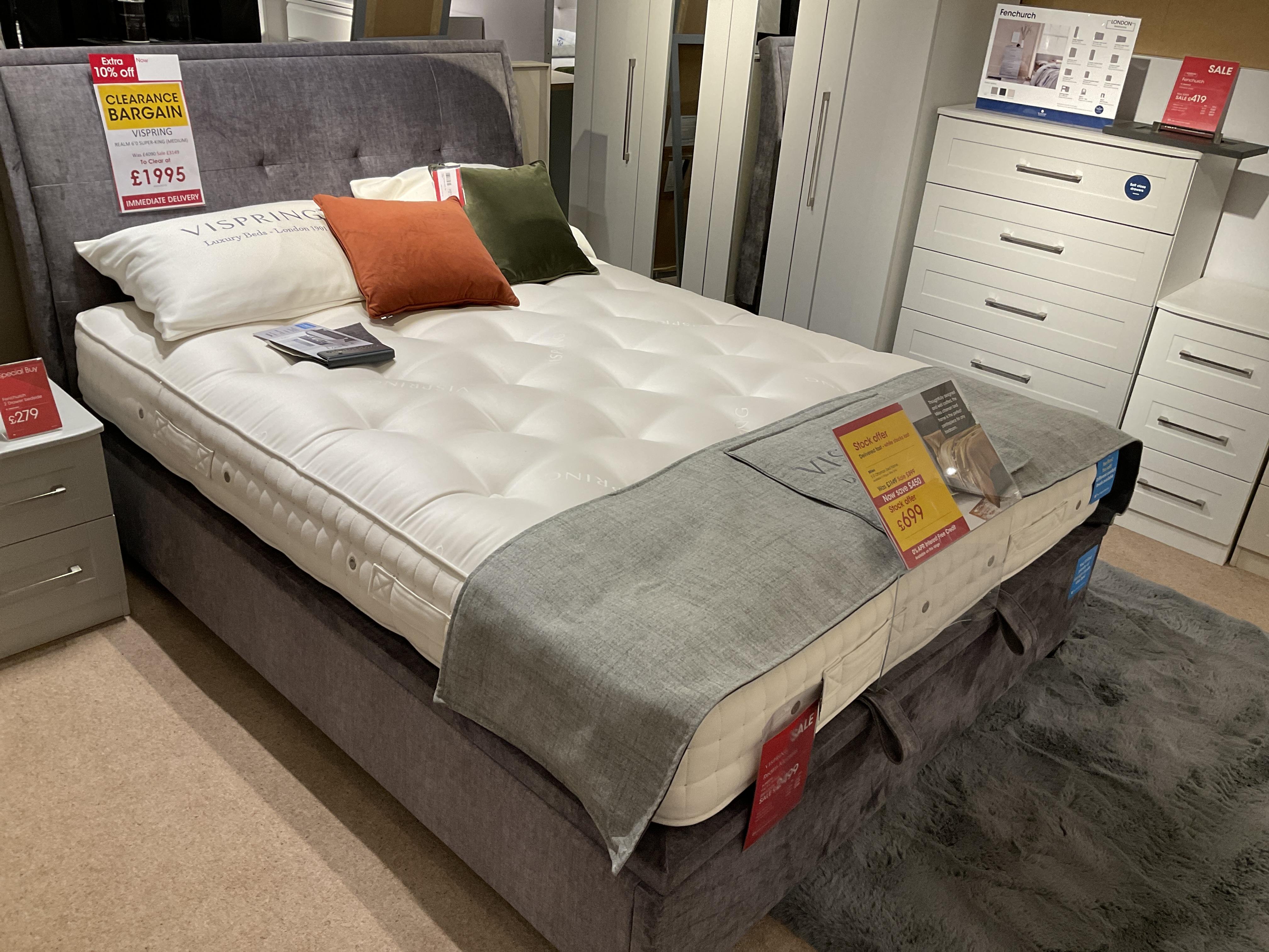 VISPRING REALM SUPERKING MATTRESS - MEDIUM TENSION ( NEW MATTRESS ) in  on Furniture Village