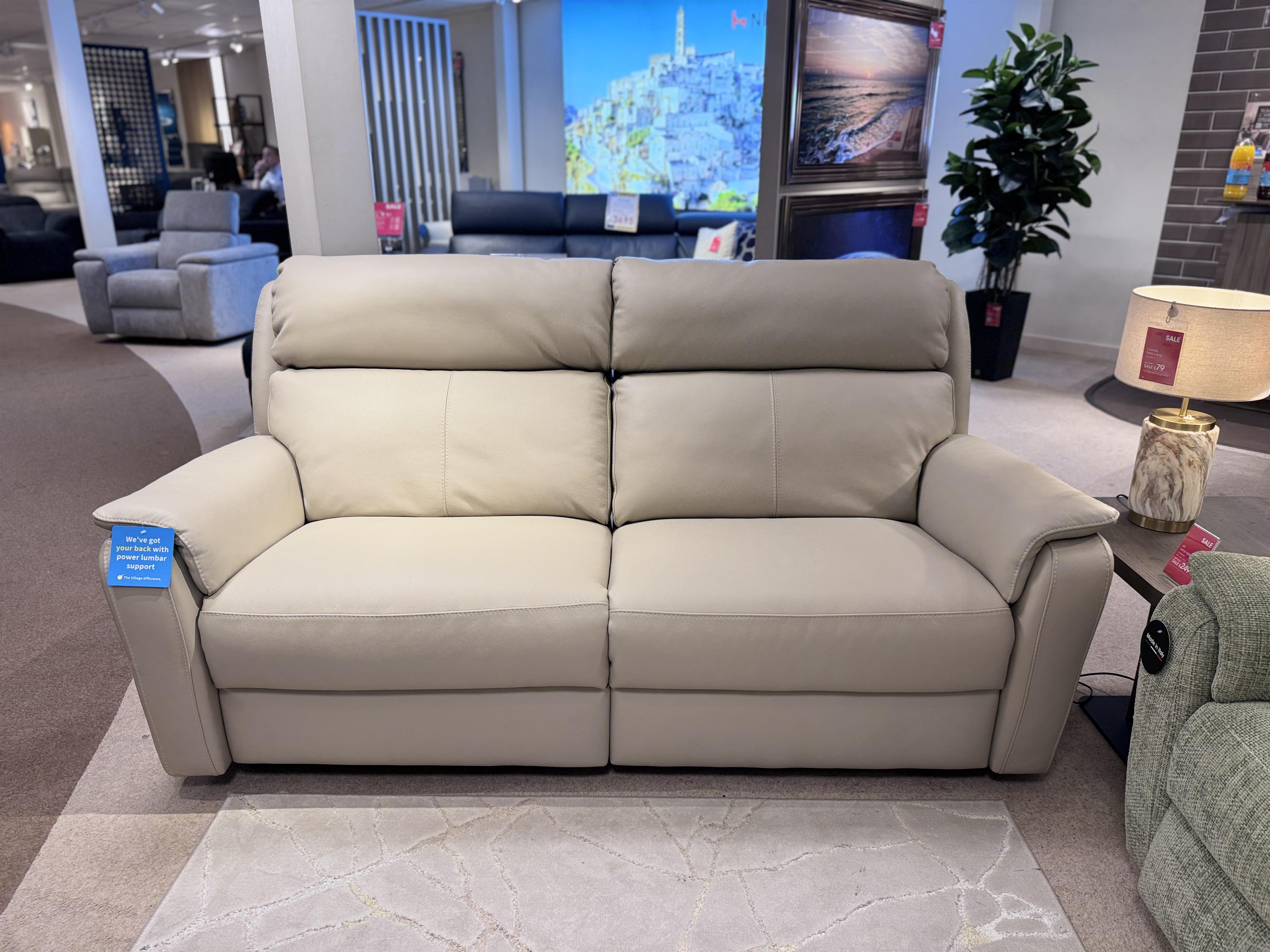 Vito 3-Seater Power Recline, Lumbar, Headrest & Power Reclining. Armchair in  on Furniture Village