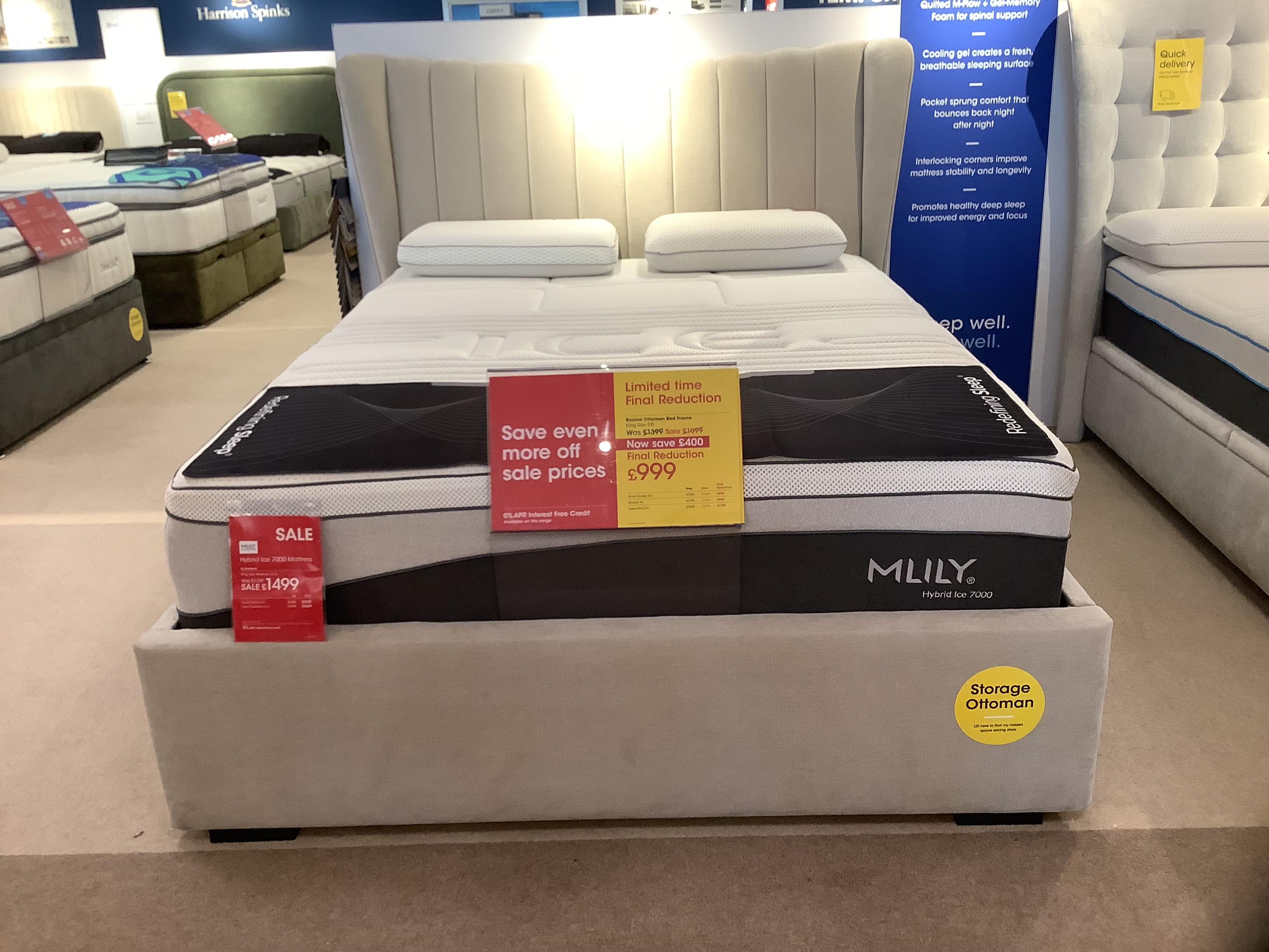 Bourne 5&rsquo; Ottoman Bed Frame in  on Furniture Village