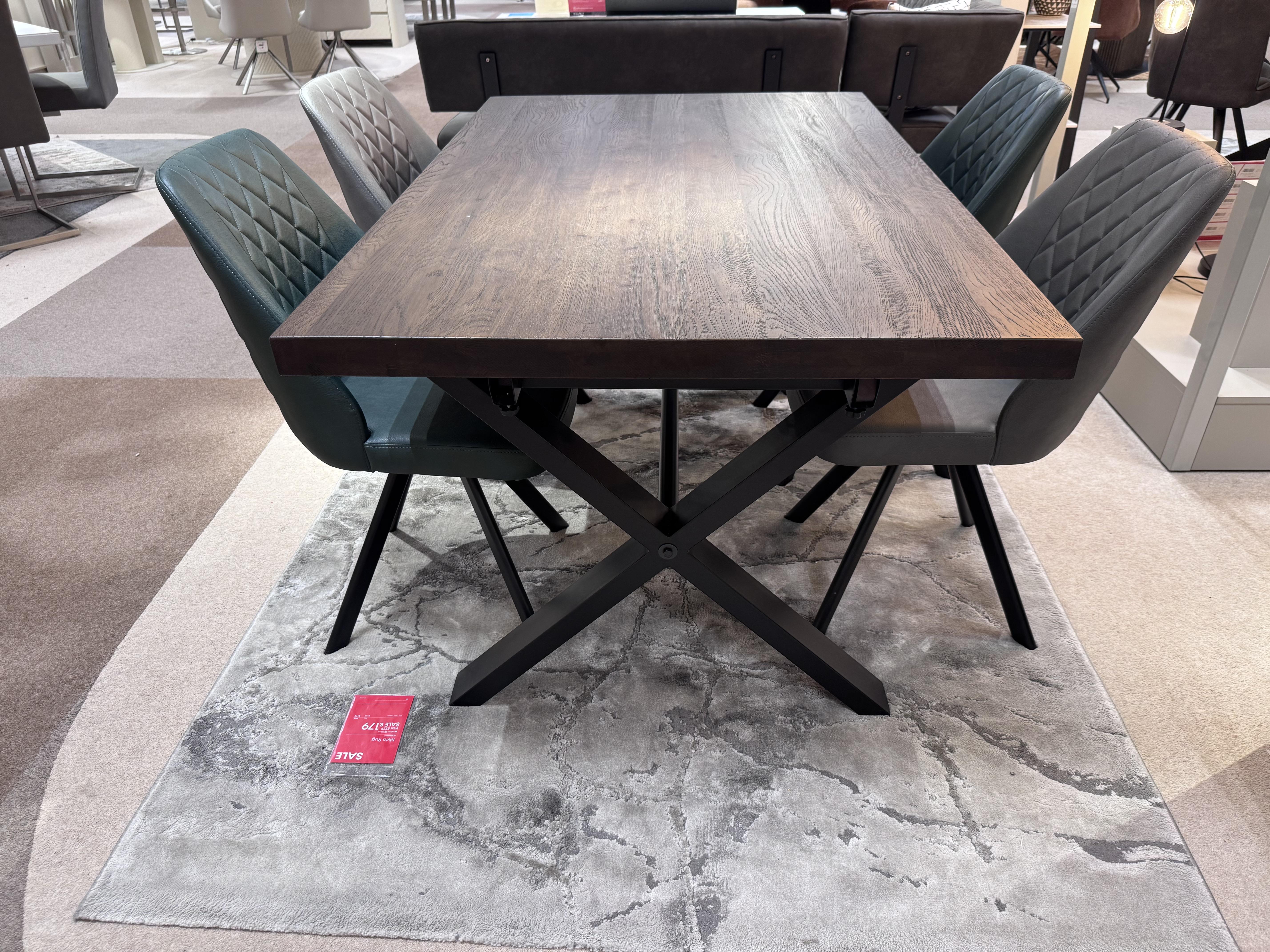 Mars 150cm Table & 4 Chairs in  on Furniture Village