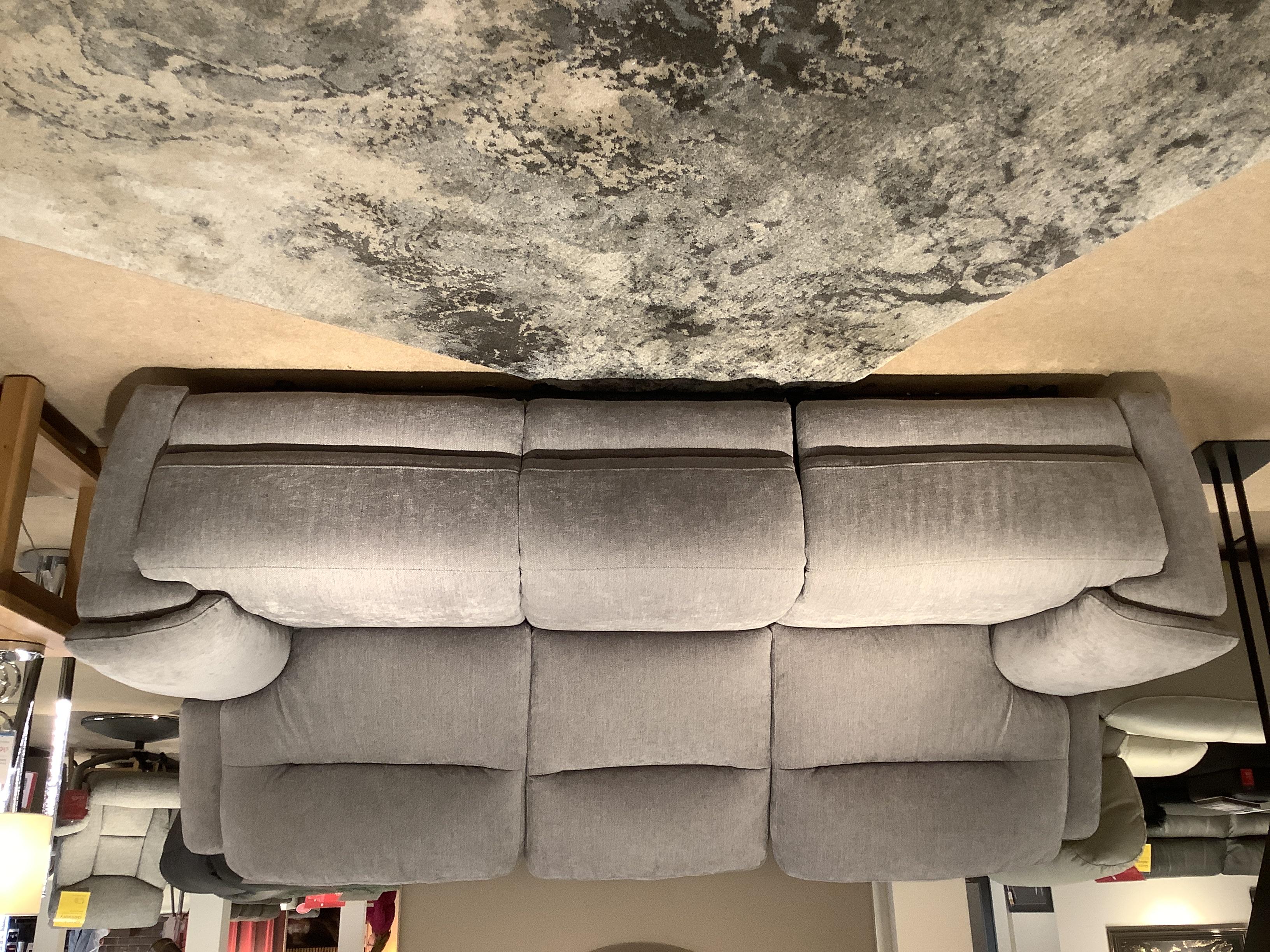 Touch 3 Seater Power Recliner in Pewter, Touch Armchair Power Recliner + Rug in  on Furniture Village