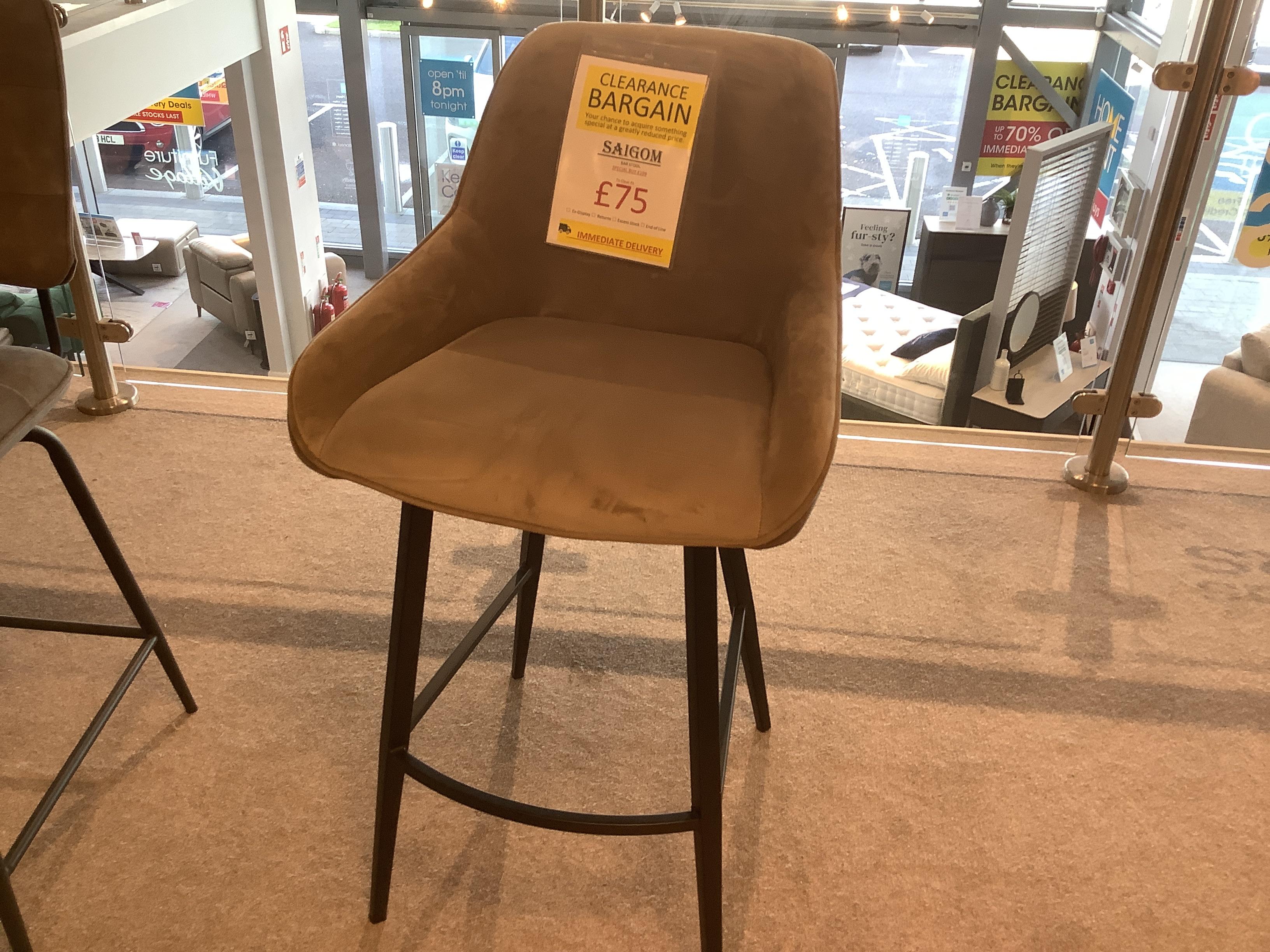 Saigon Bar Stool in  on Furniture Village