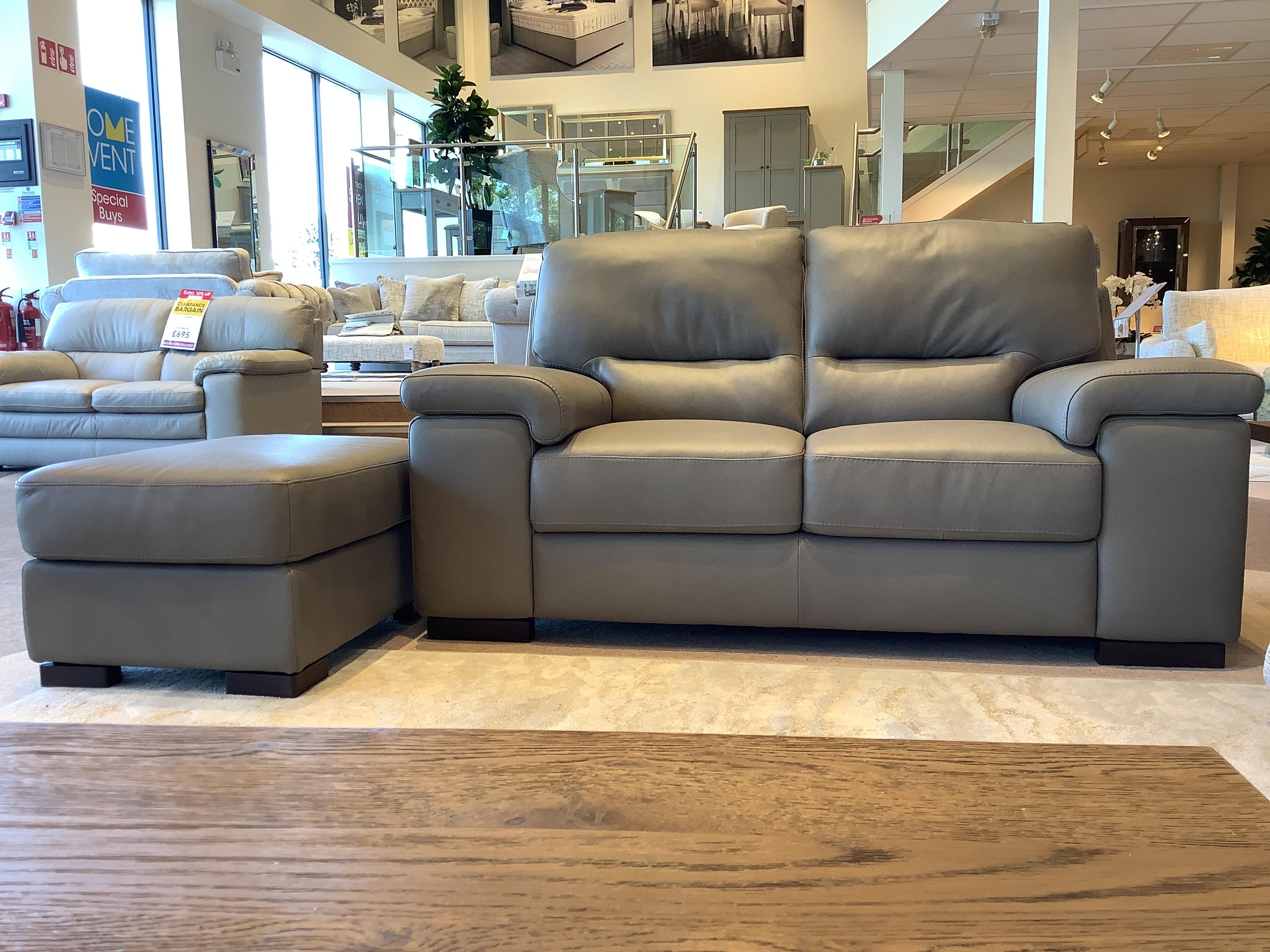 Carbone 2 Seater & Footstool in  on Furniture Village