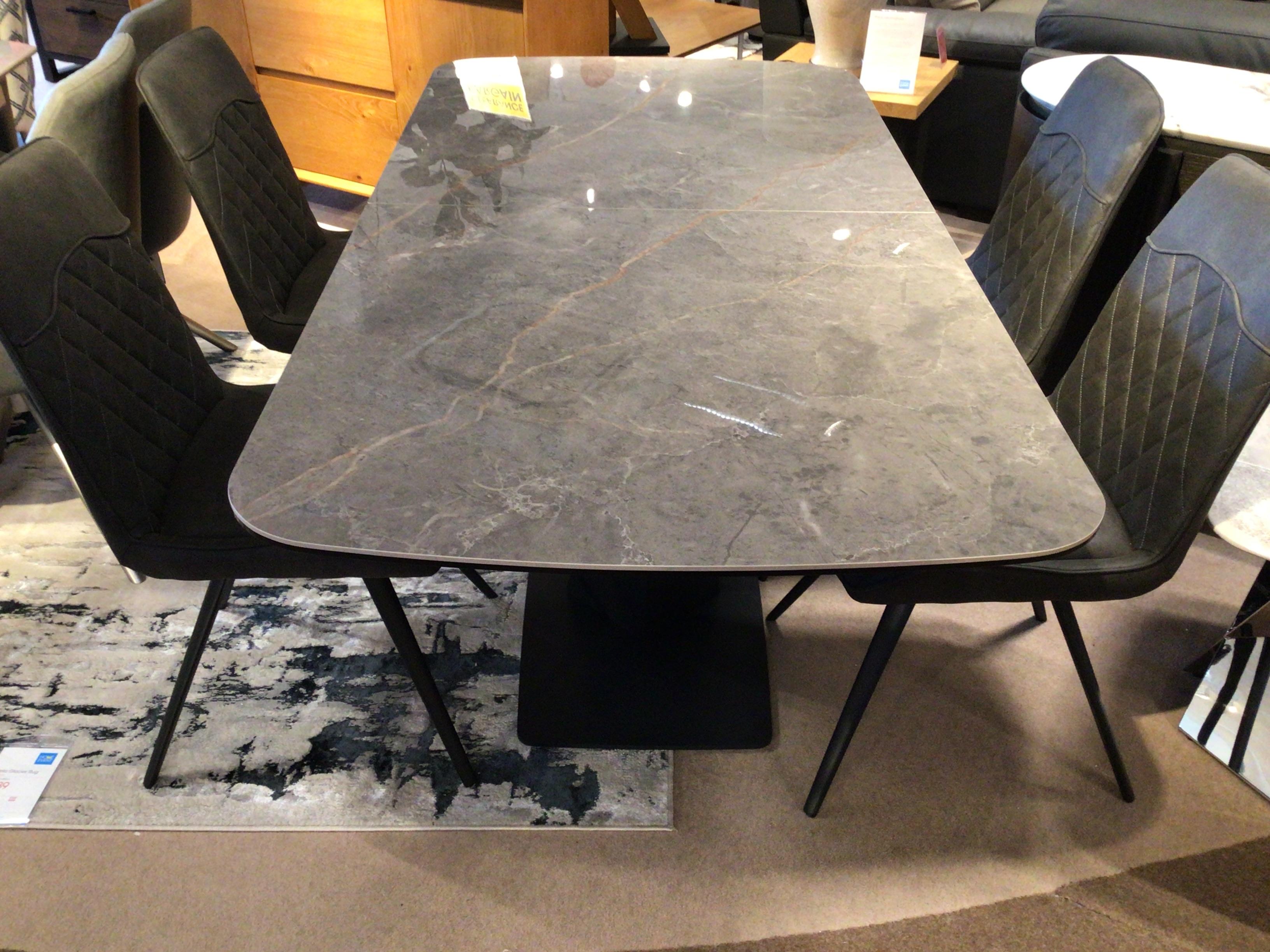 Cupra large extending table and 4 chairs in  on Furniture Village