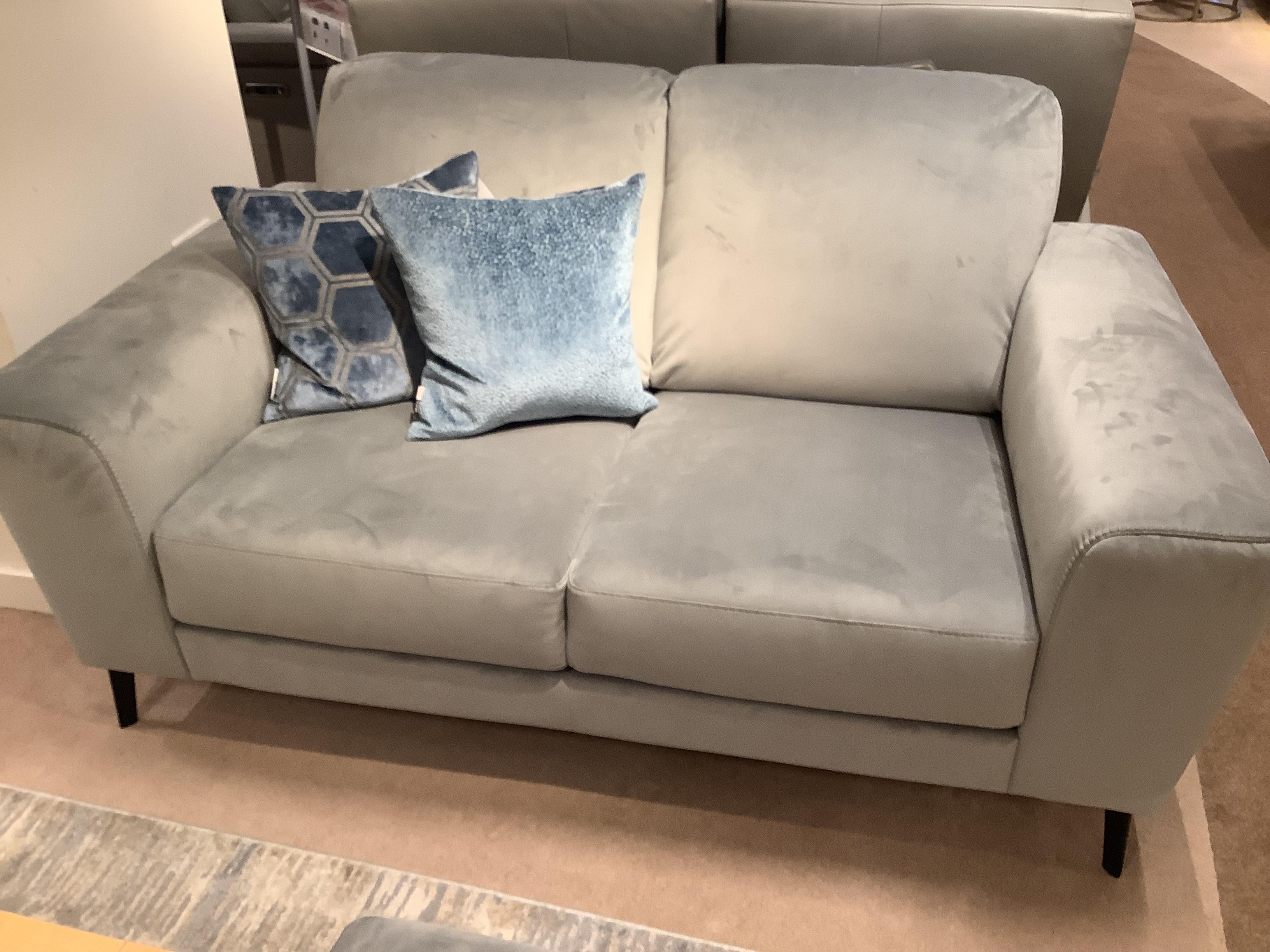 Bocelli 2 seater and footstool in  on Furniture Village