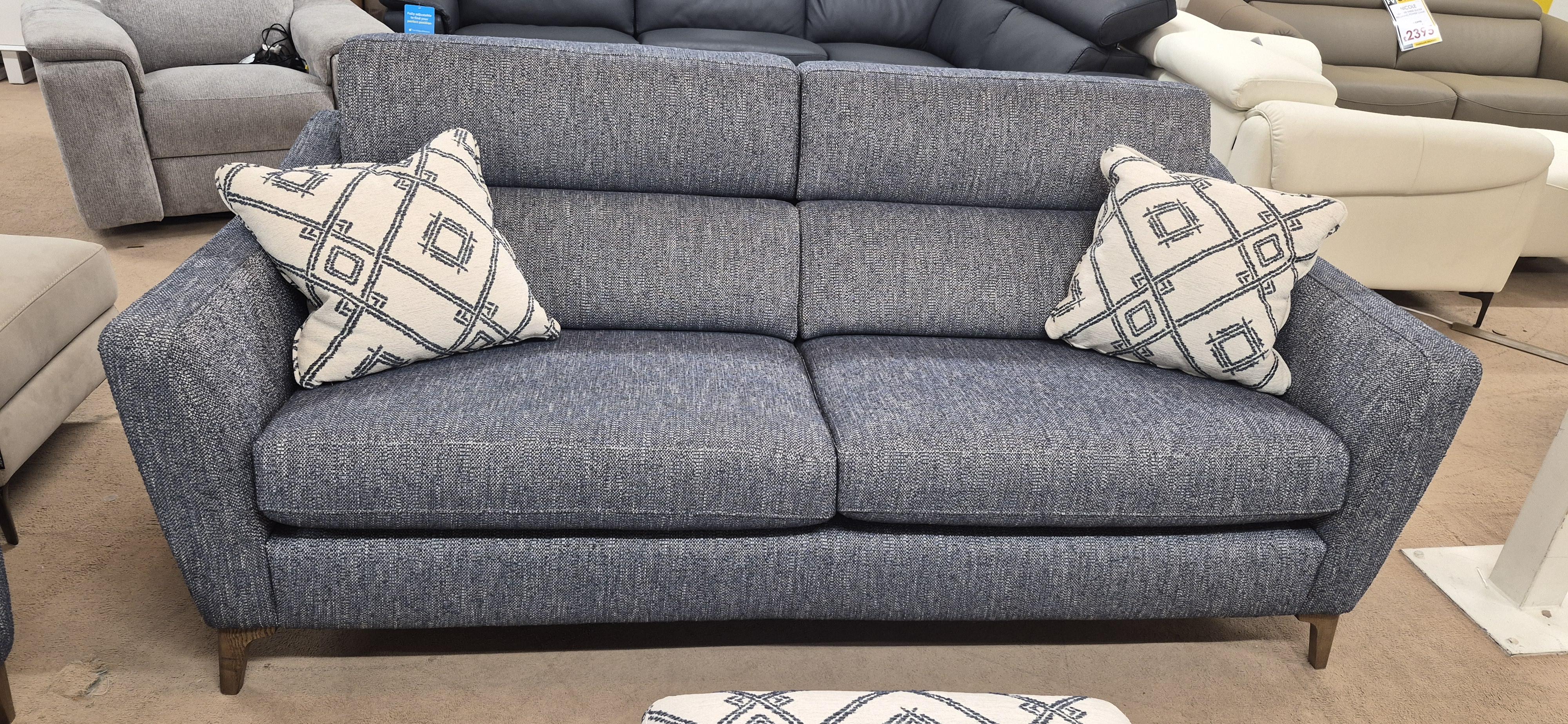 Moderna 3-seater, reclining snugler and storage stool in  on Furniture Village