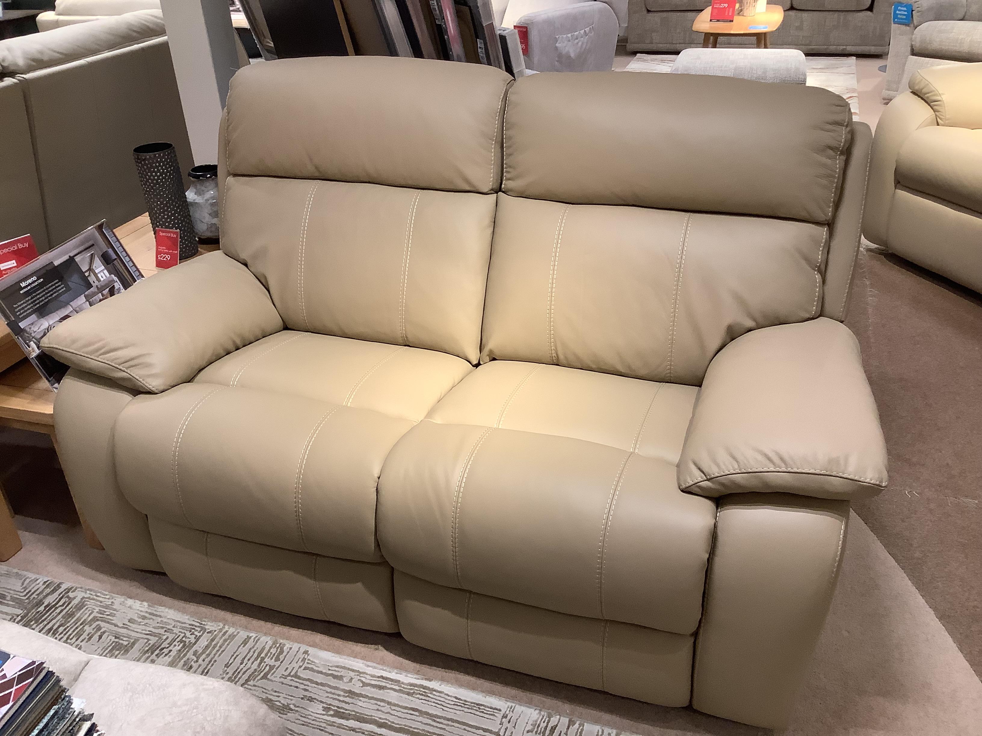 Moreno 2 seater in leather in  on Furniture Village