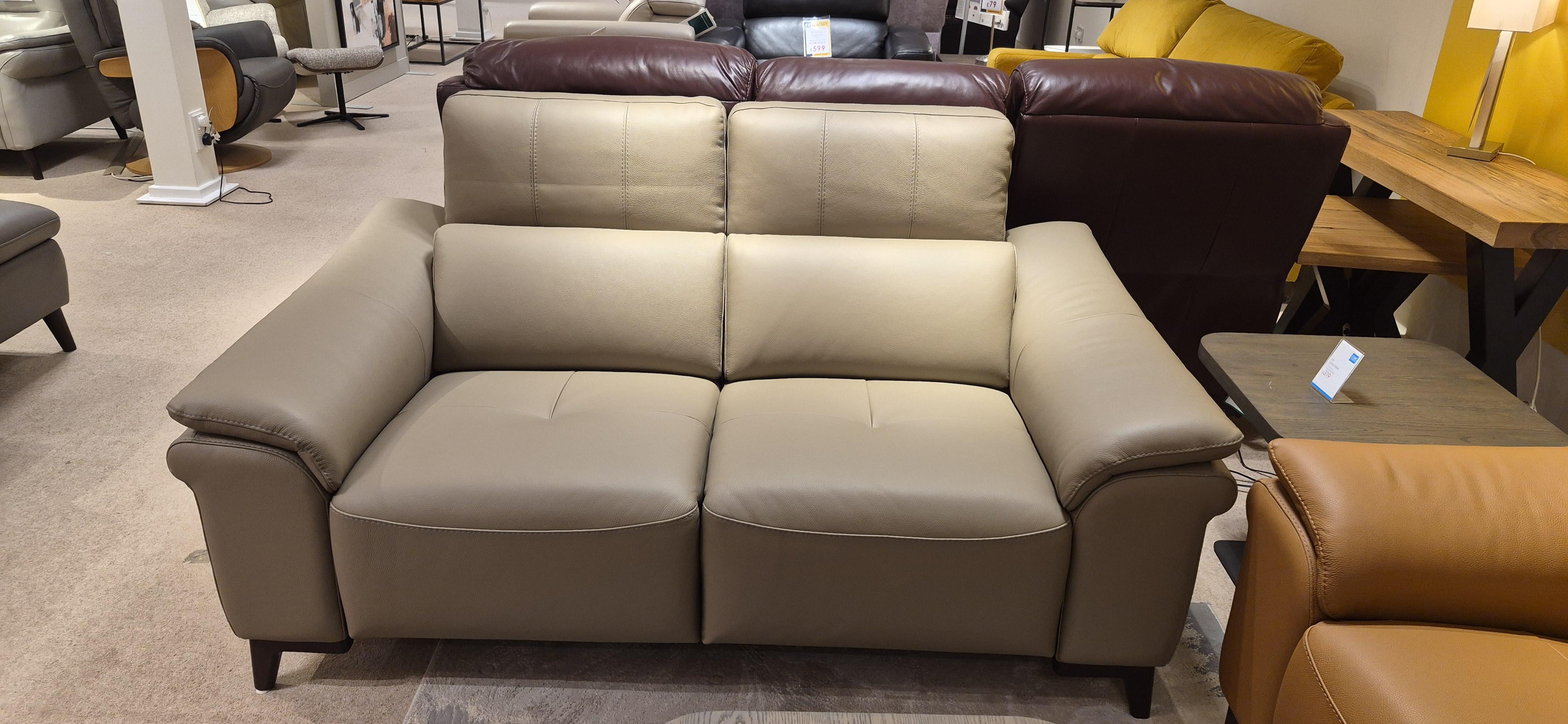Marconi two seater and footstool in  on Furniture Village