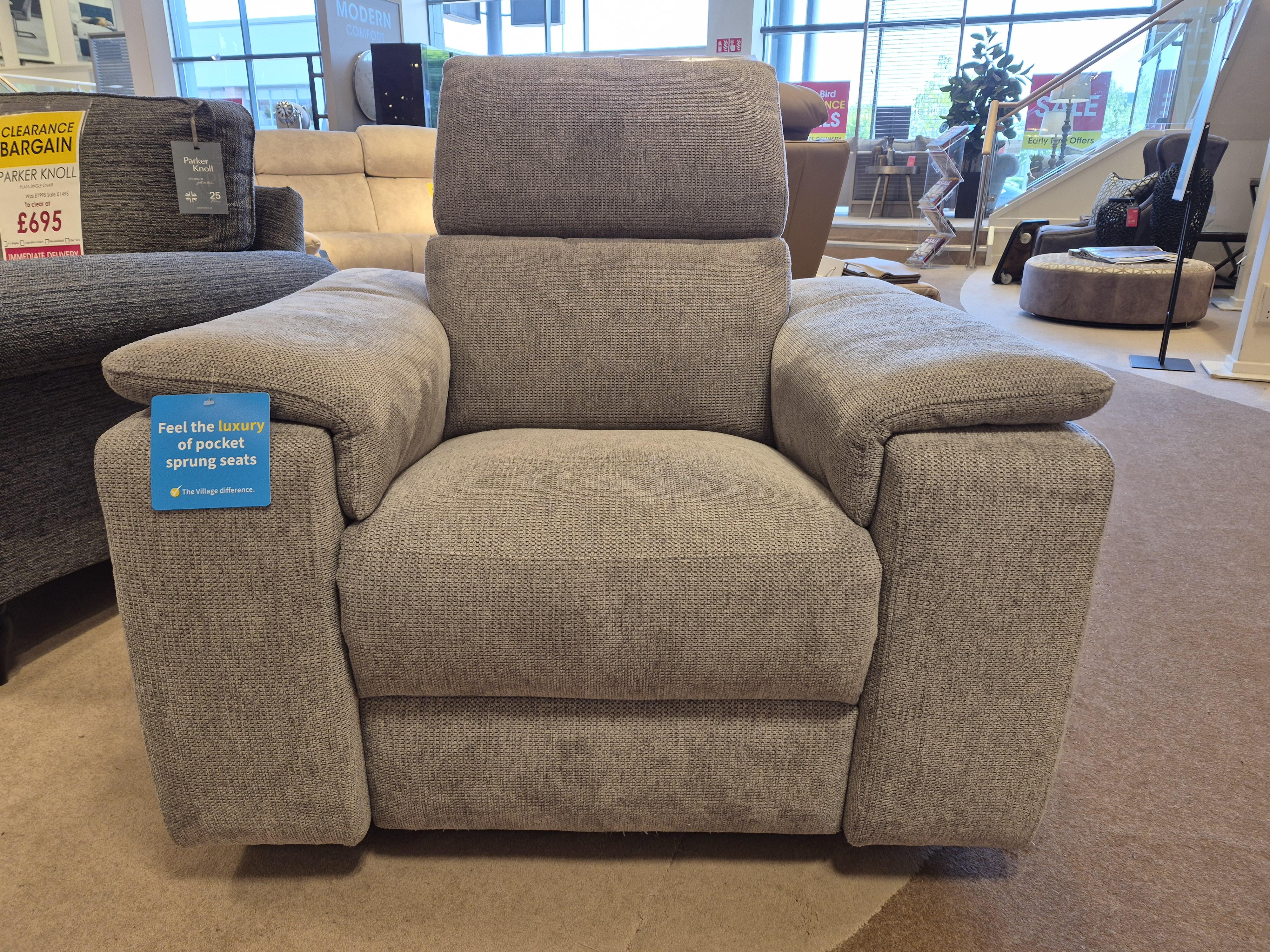 Davide swivel recliner chair in  on Furniture Village