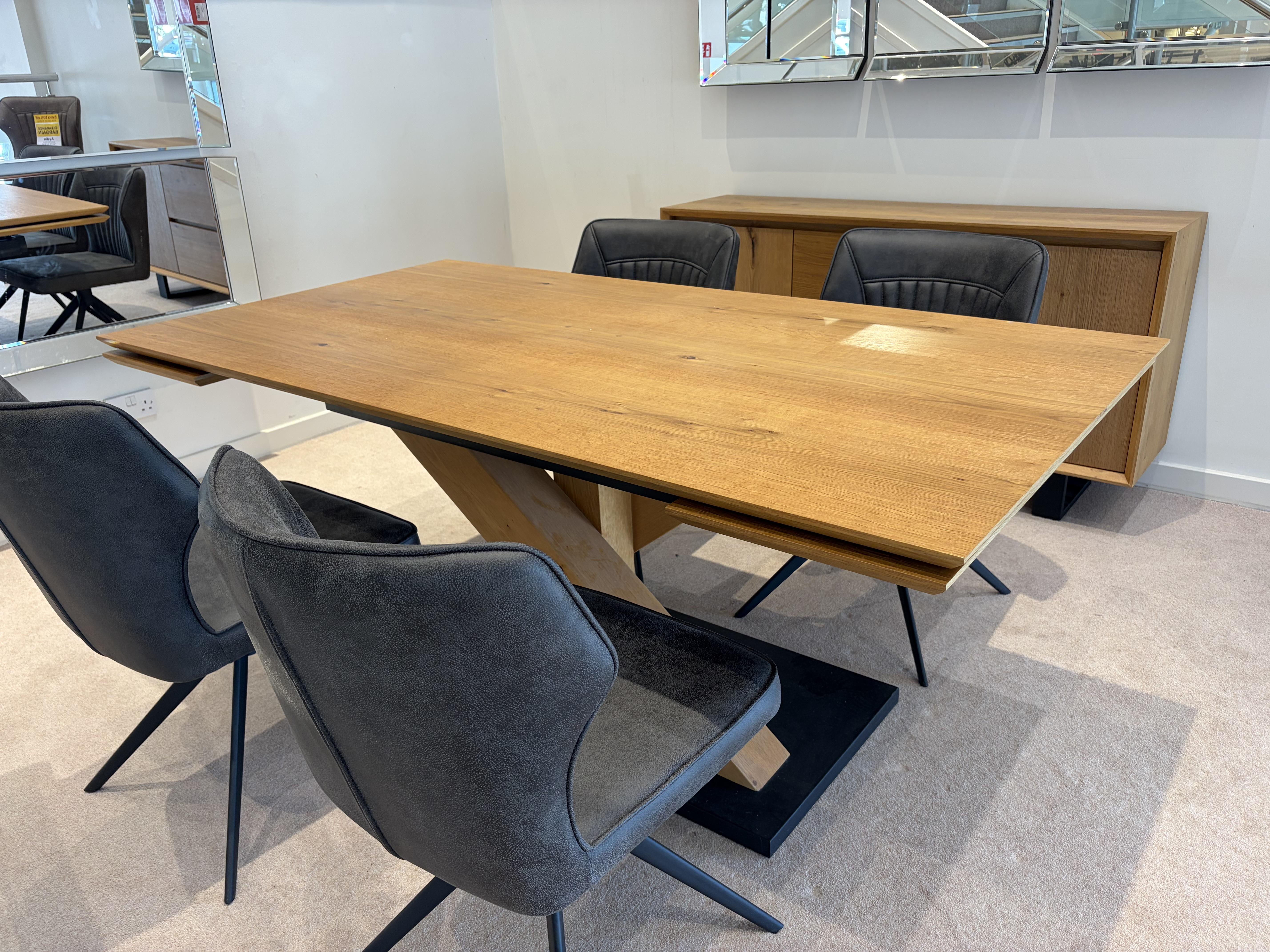 Aydin 180 cm extending dining table & 4 chairs in  on Furniture Village