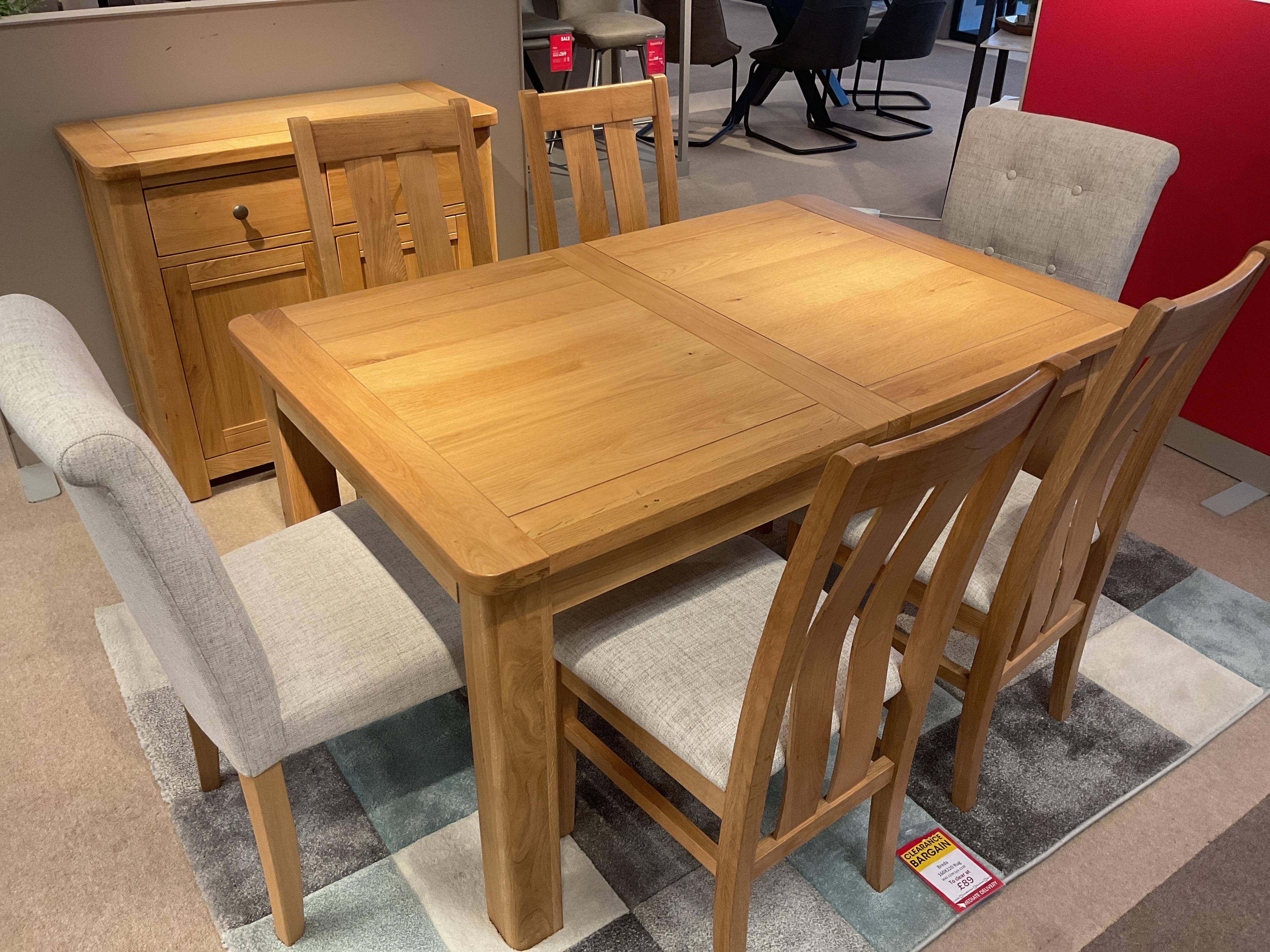 Augusta Extending Table & 6 Chairs in  on Furniture Village