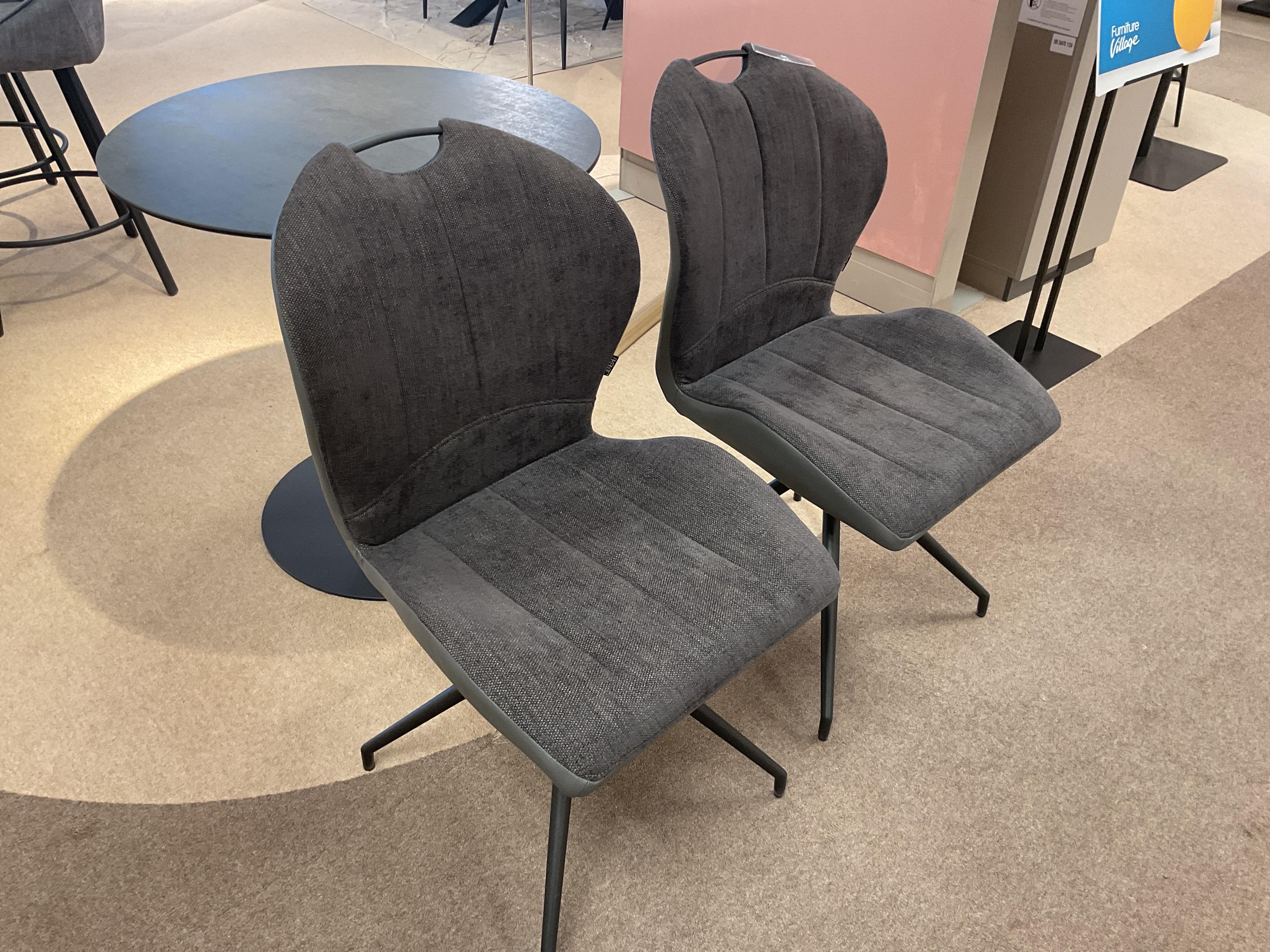 Raul pair of swivel dining chairs in  on Furniture Village