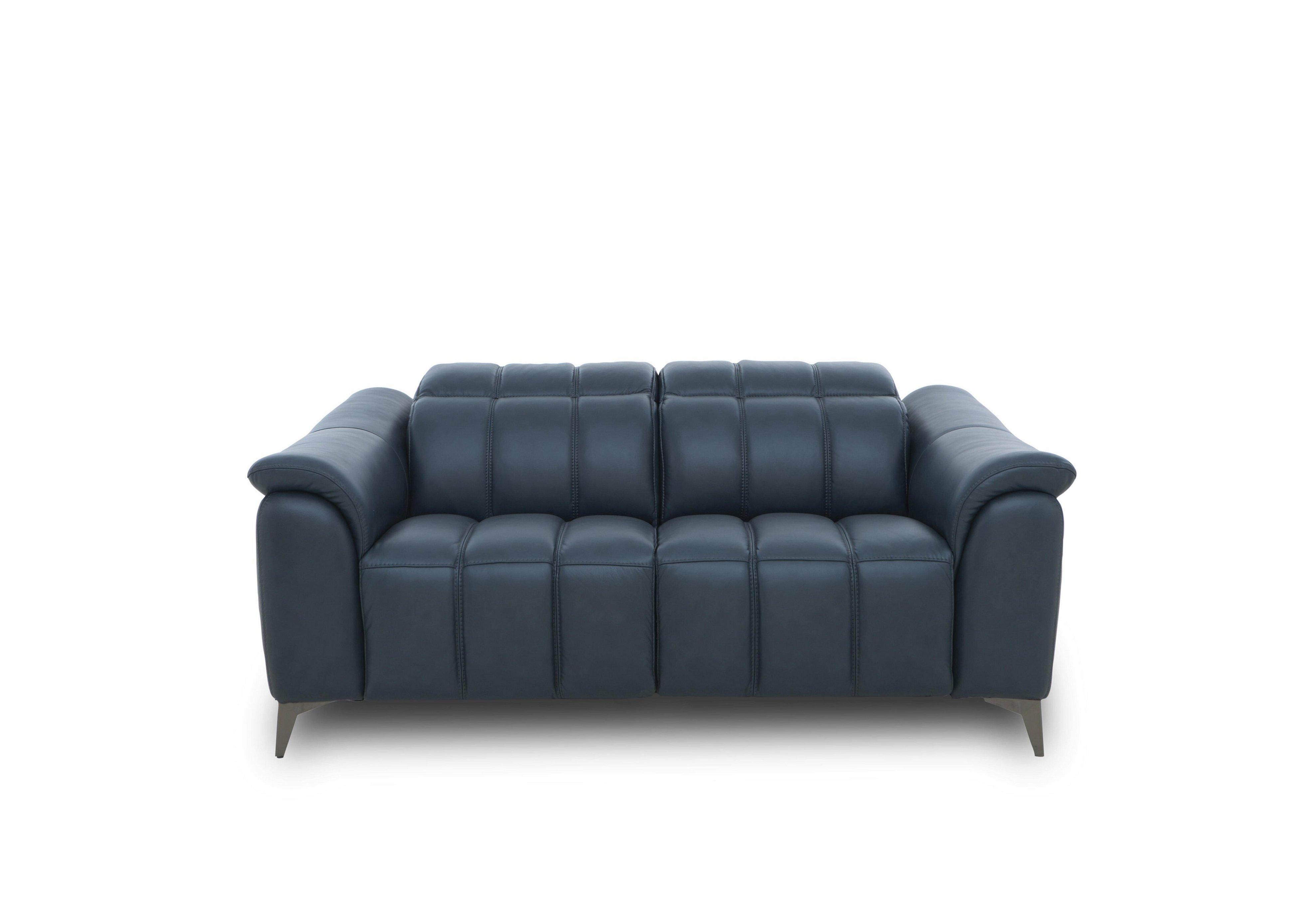 Angelo 2 Seater Power Recliner with Power Head Rest in Leather Color Milled Navy LA-4828 New Warehouse Stock in  on Furniture Village