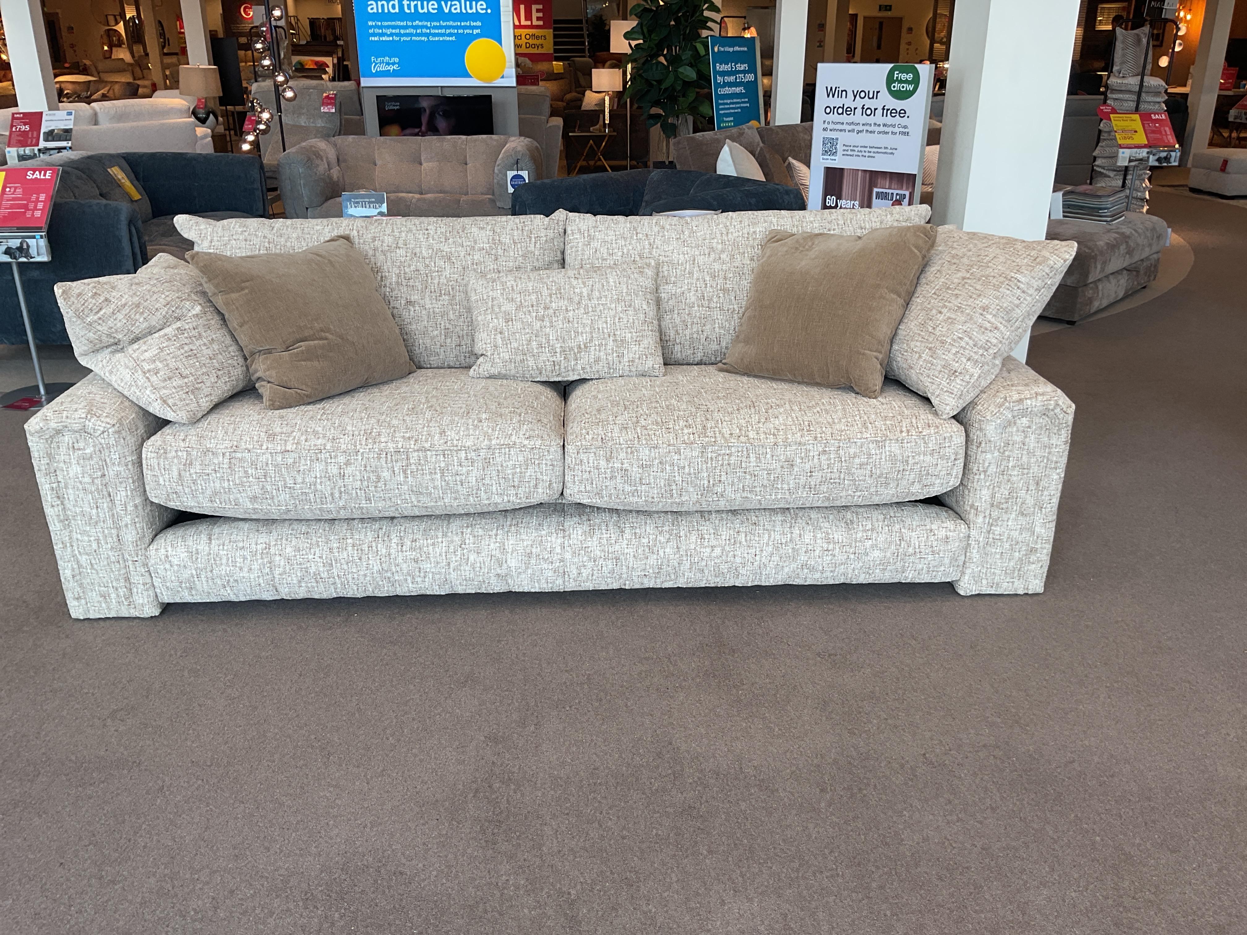 Retreat 4 str in Odyssey Marzipan fabric in  on Furniture Village