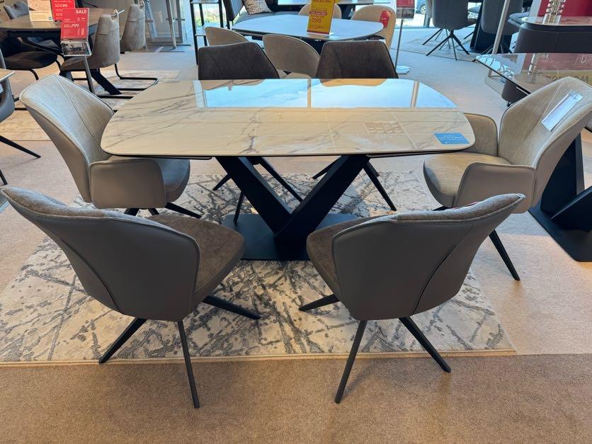 Julio Dining table & 6 chairs in  on Furniture Village