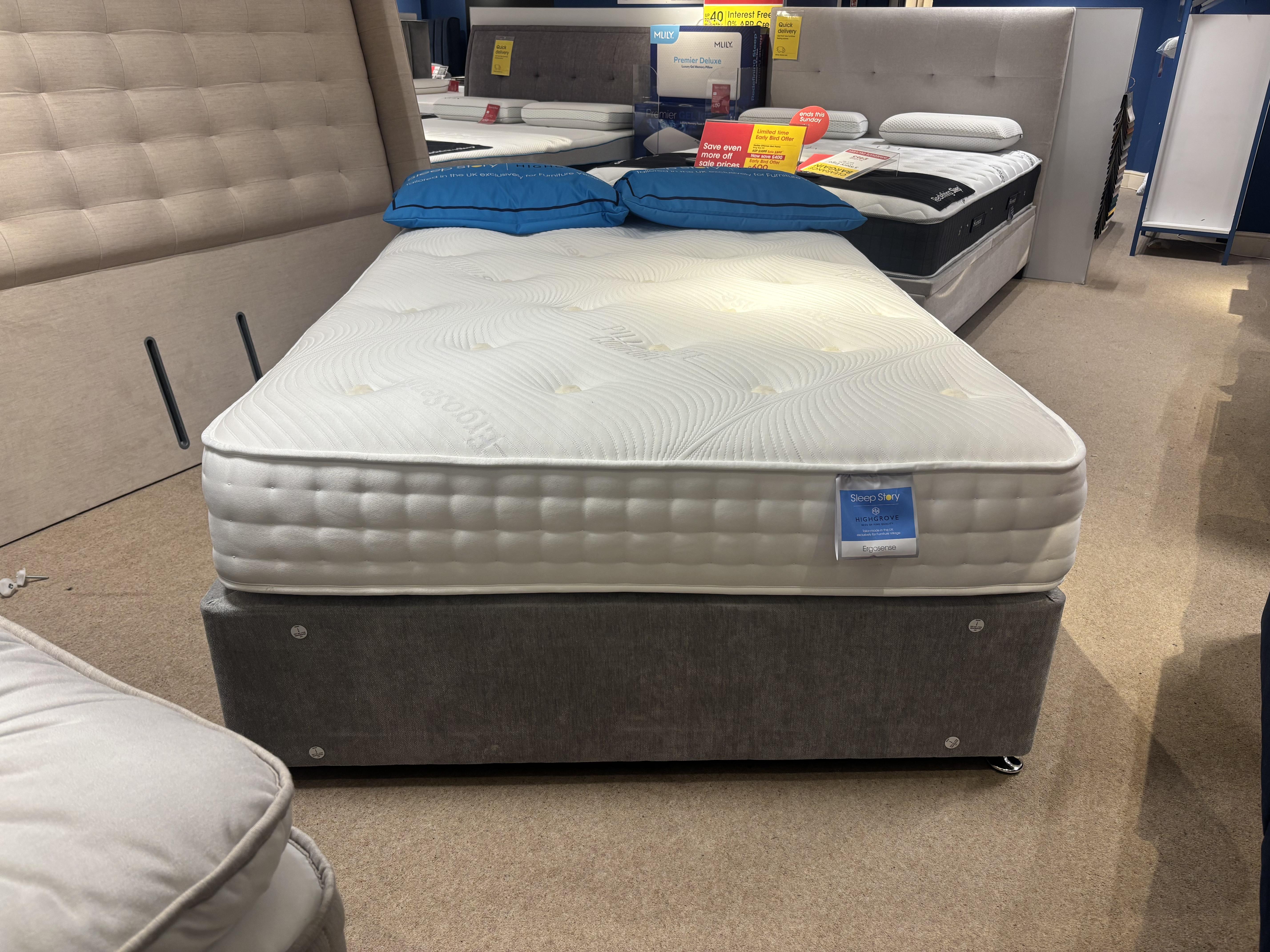 SleepStory Ergo 4&rsquo;6 Divan Set in  on Furniture Village