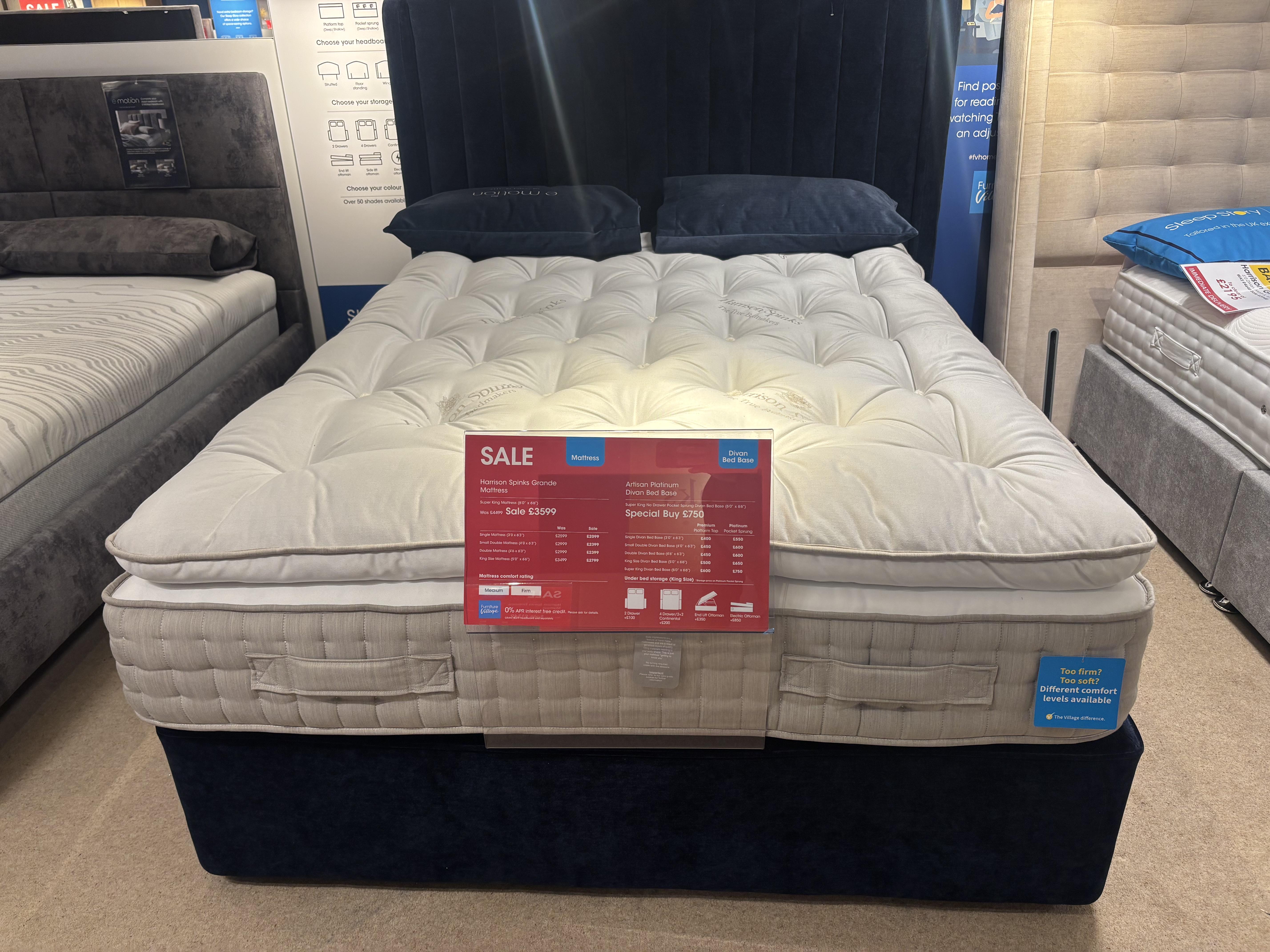 Grande 5&rsquo;0 with Base & Headboard in  on Furniture Village