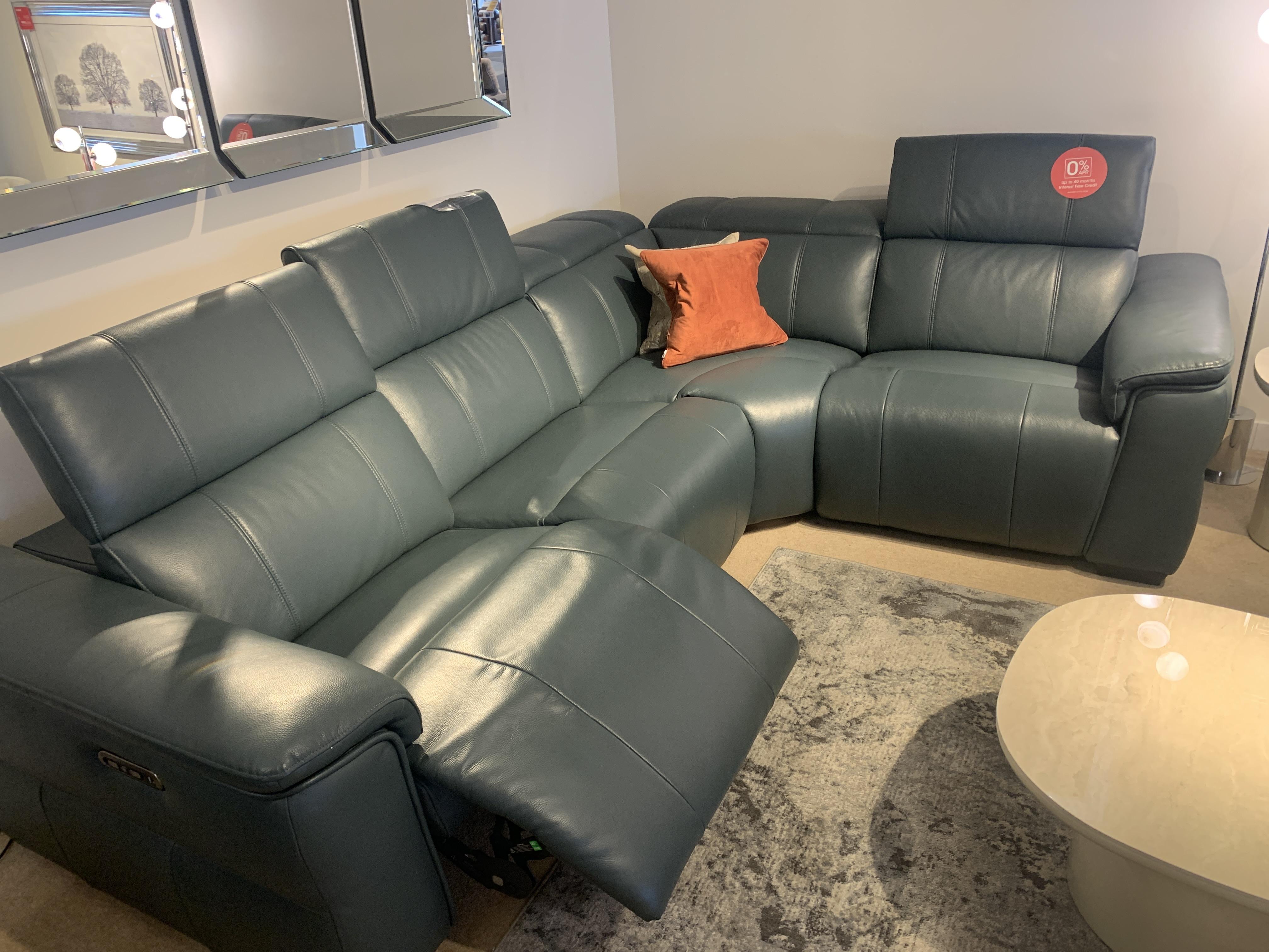 Inca leather corner group in  on Furniture Village
