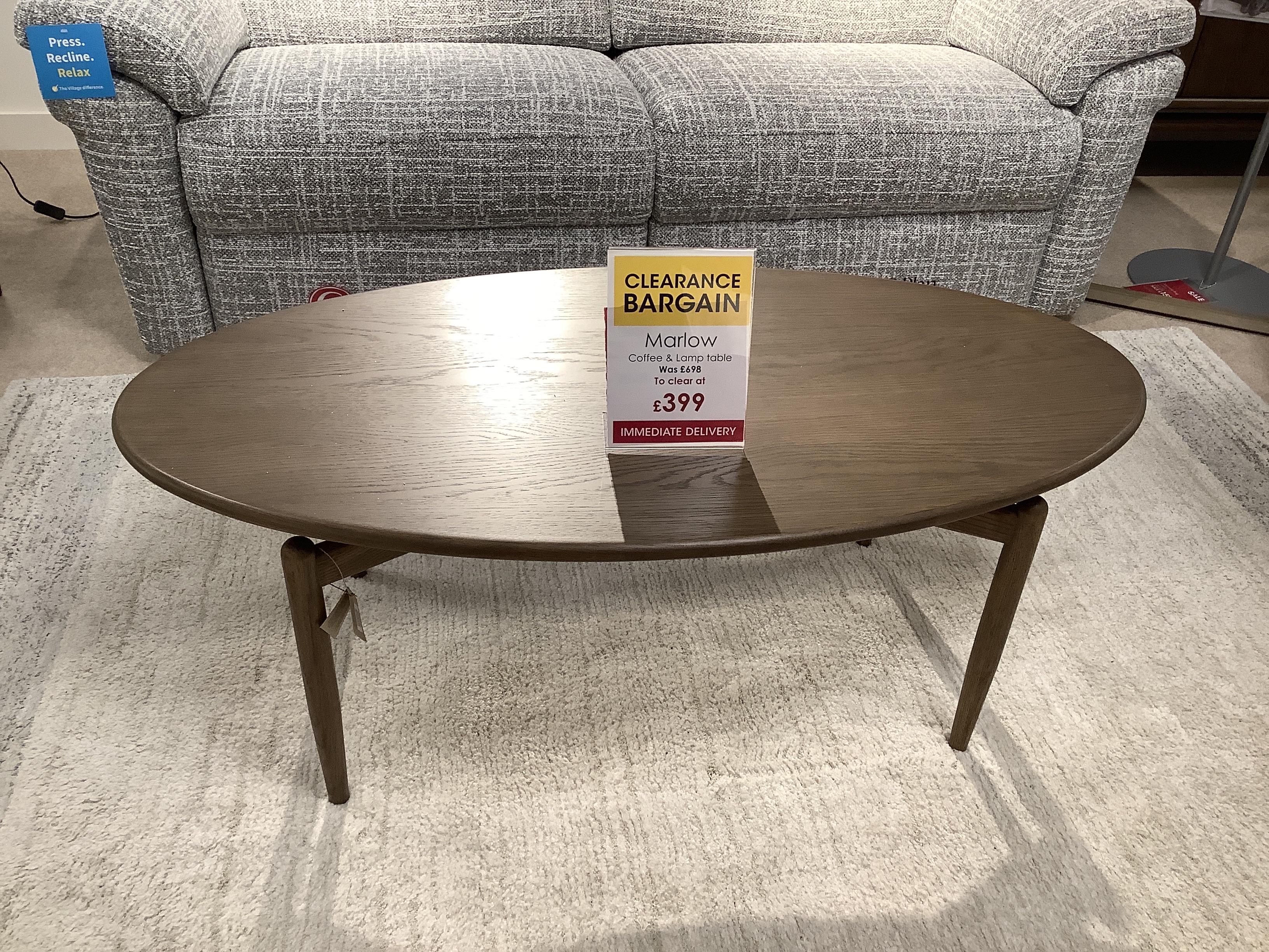 Marlow Coffee & Lamp Table in  on Furniture Village