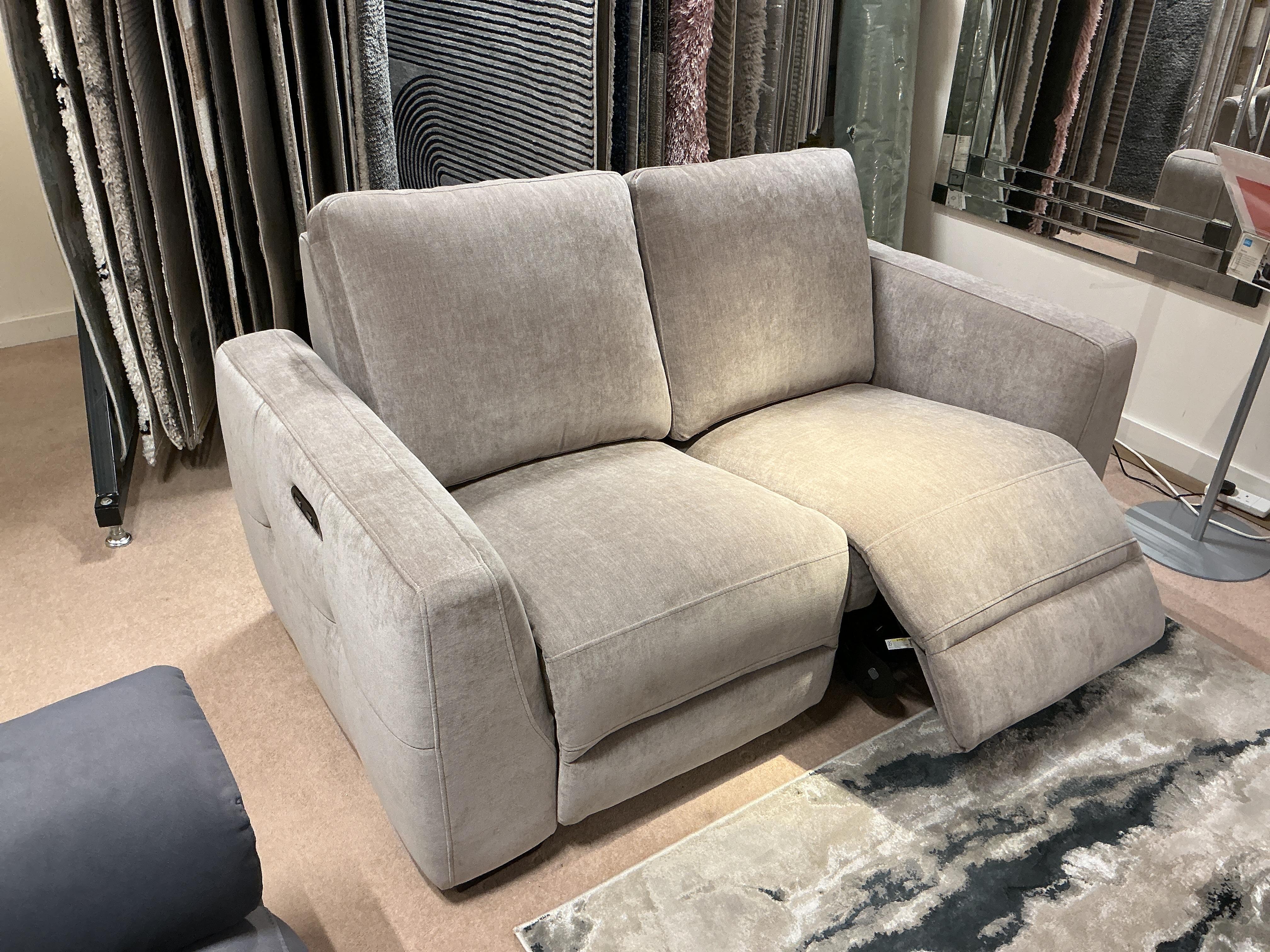 Dinky 2 seater power recliner in  on Furniture Village