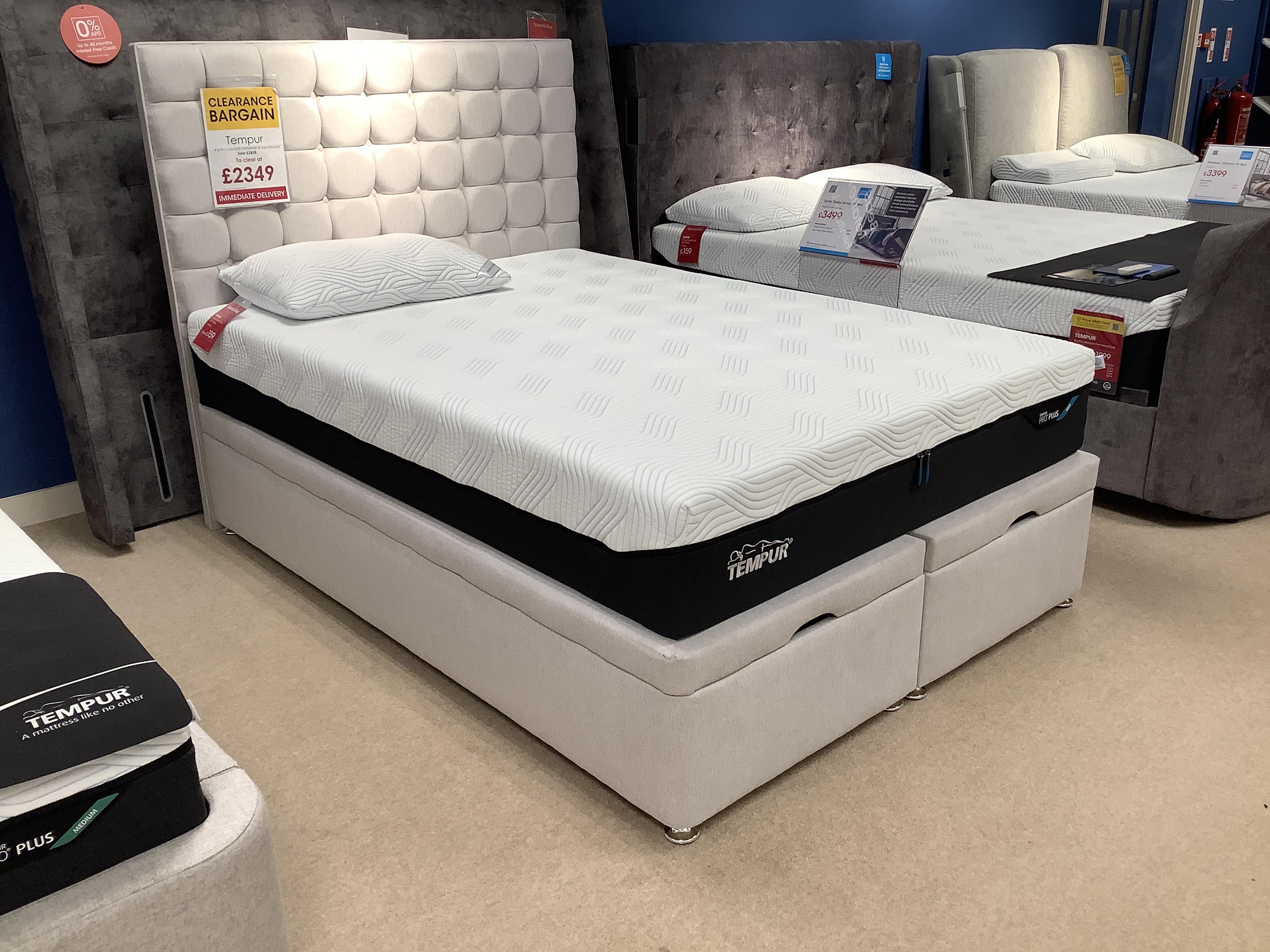 Tempur 4&rsquo;6 Pro Luxe Ottoman Divan Set in  on Furniture Village