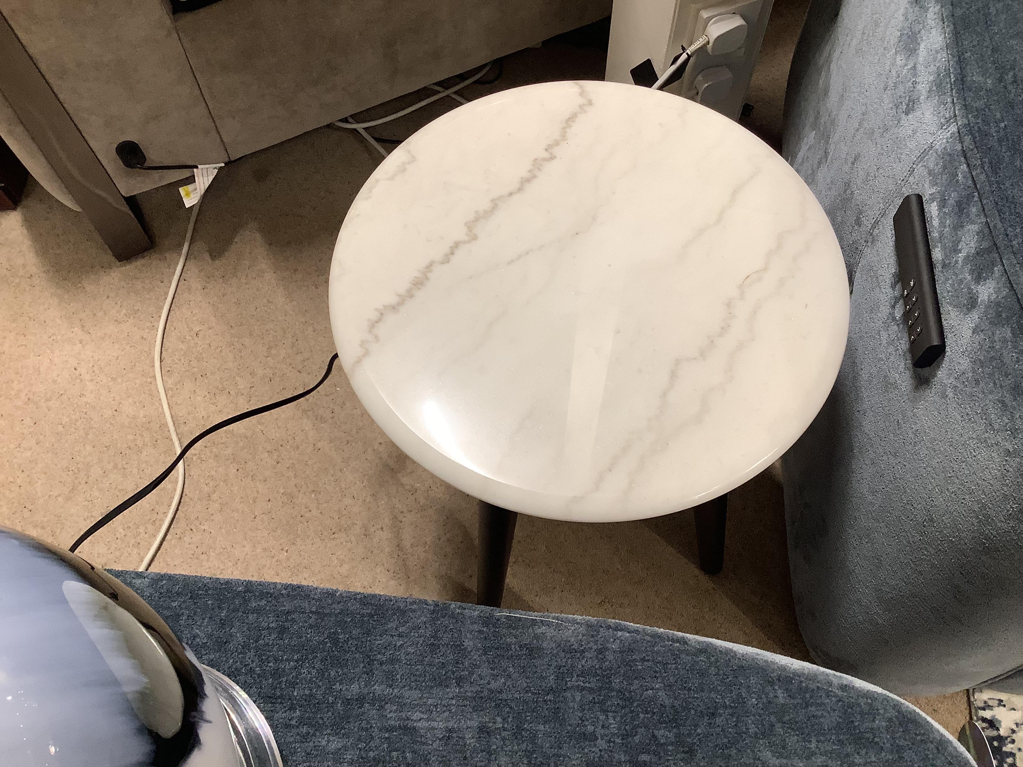 Russo round coffee and lamp table in  on Furniture Village