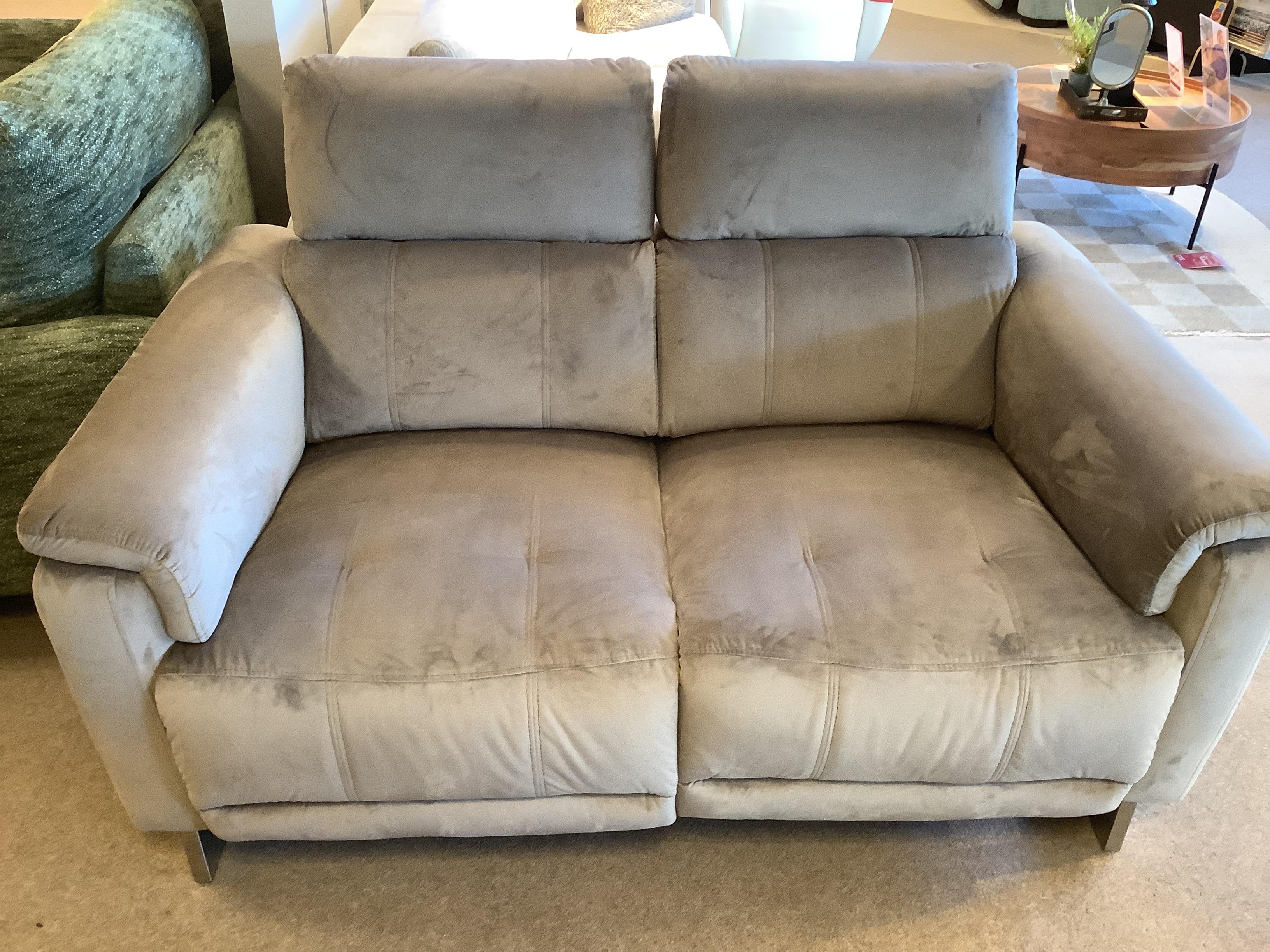 Mo&euml;t 2 seater fabric power recliner sofa in  on Furniture Village