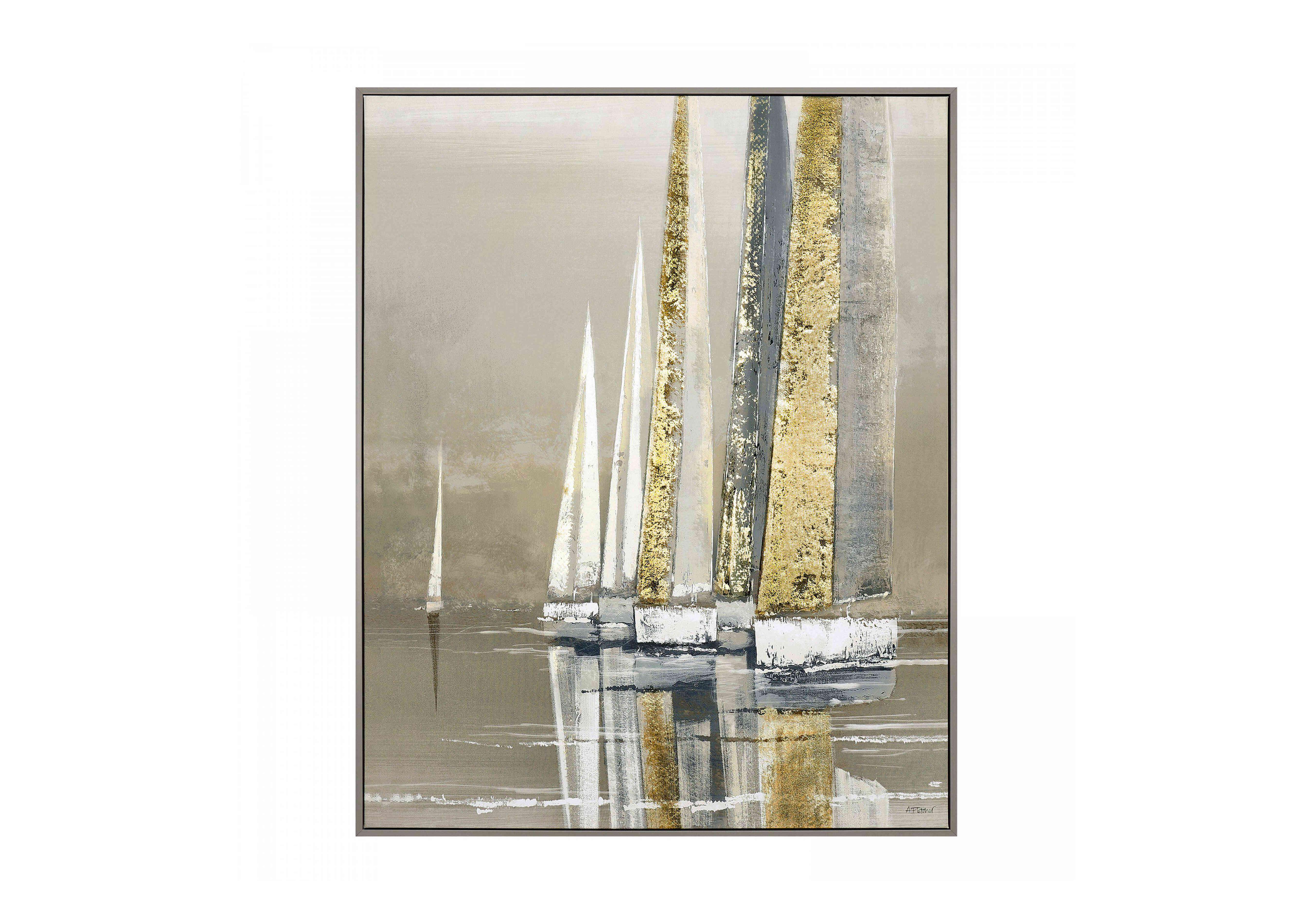 Golden Sails Framed Canvas in  on Furniture Village