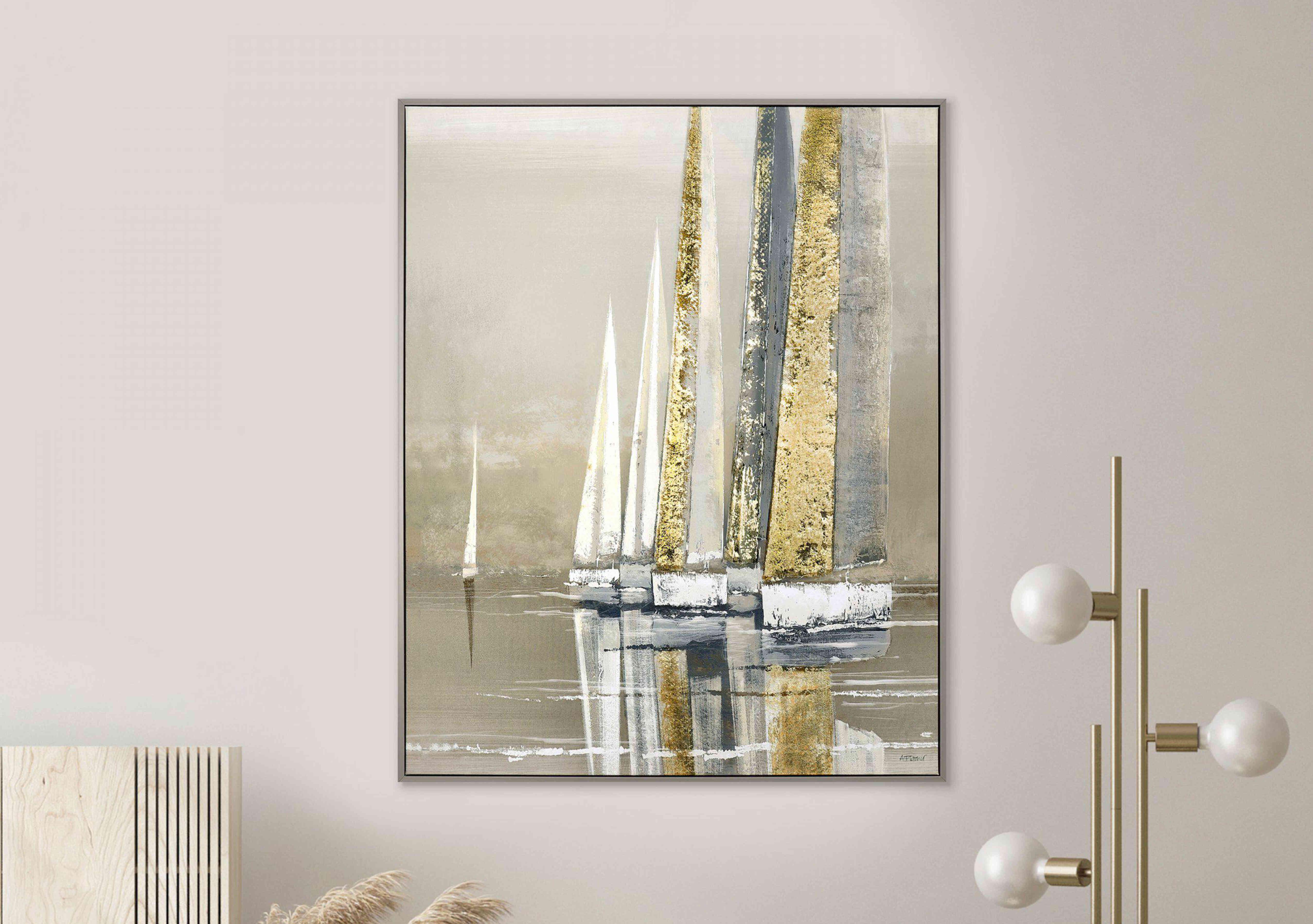 Golden Sails Framed Canvas in  on Furniture Village